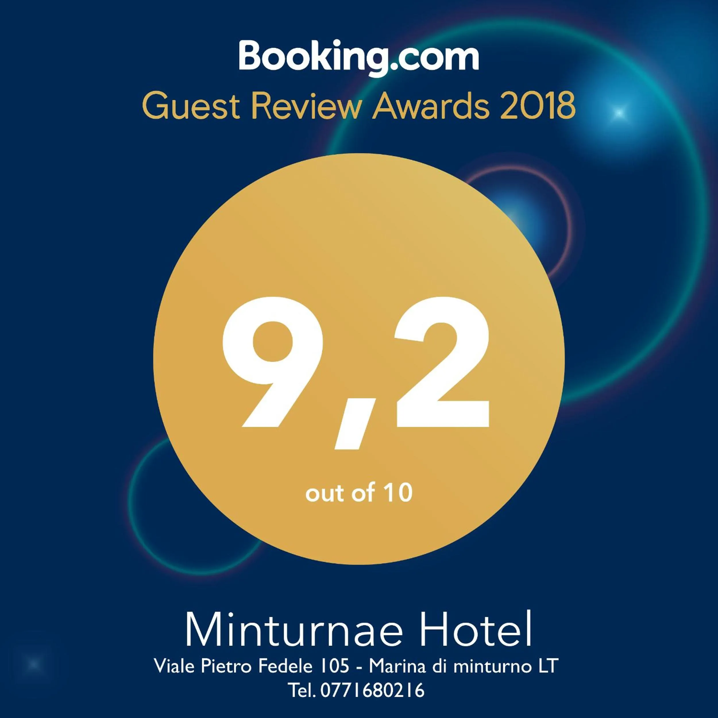 Certificate/Award in Minturnae Hotel