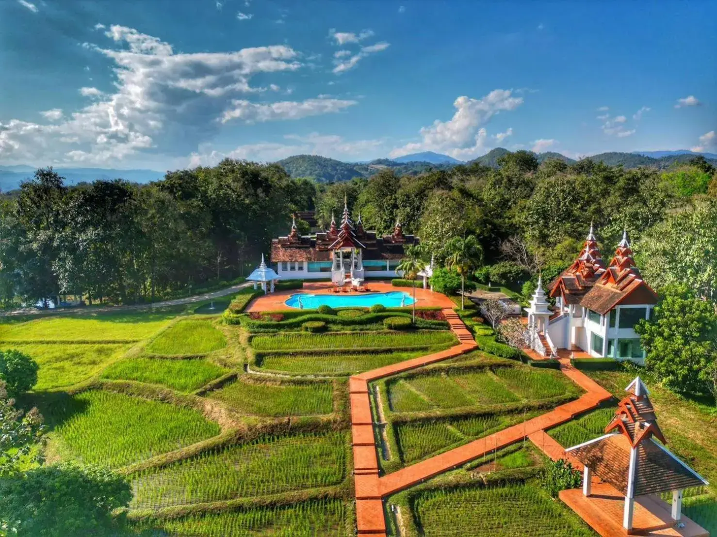 Bird's eye view in MonPanaNont Wellness Resort & Spa Bird's eye view in MonPanaNont Wellness Resort & Spa
