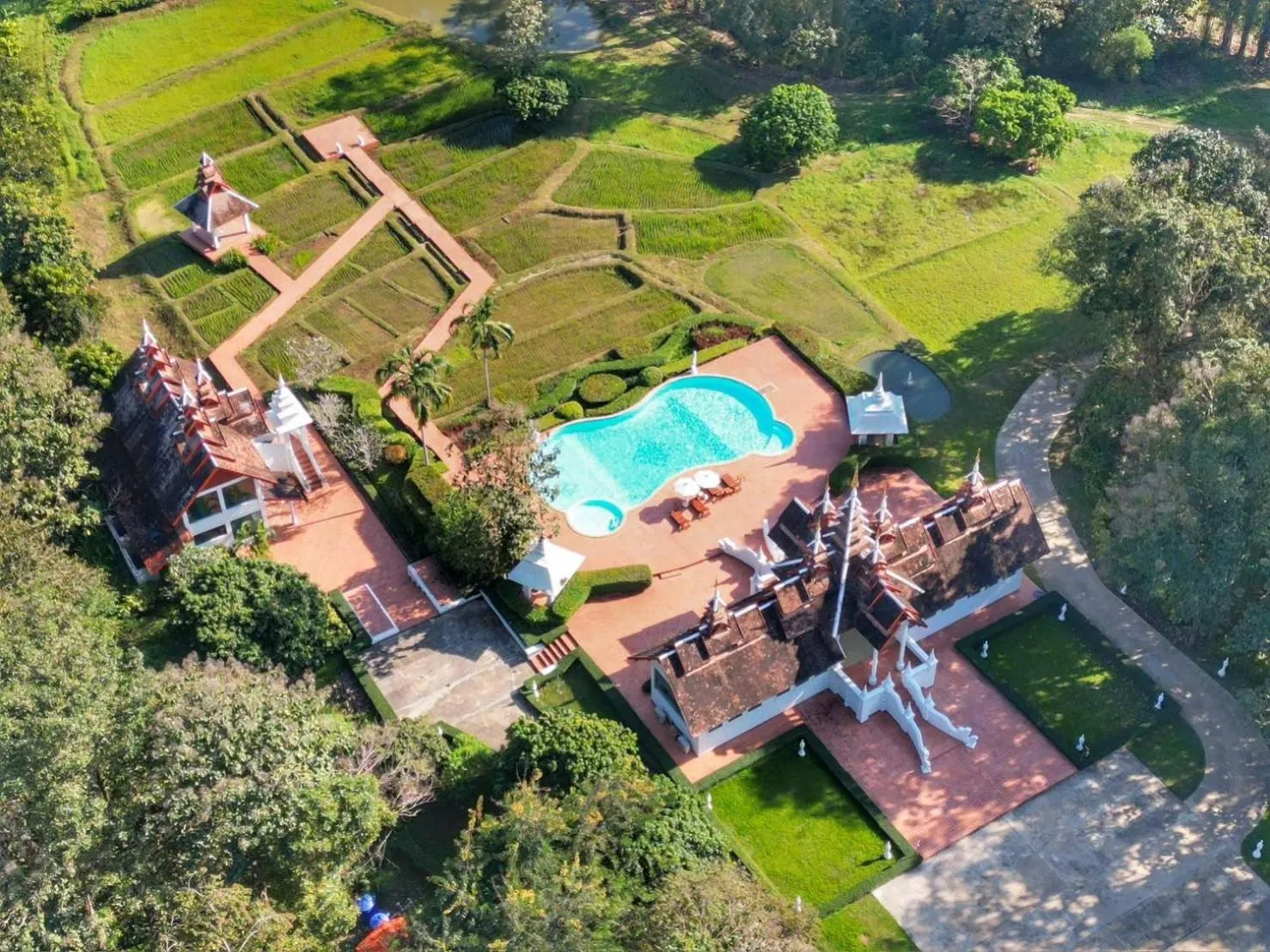 Bird's eye view in MonPanaNont Wellness Resort & Spa