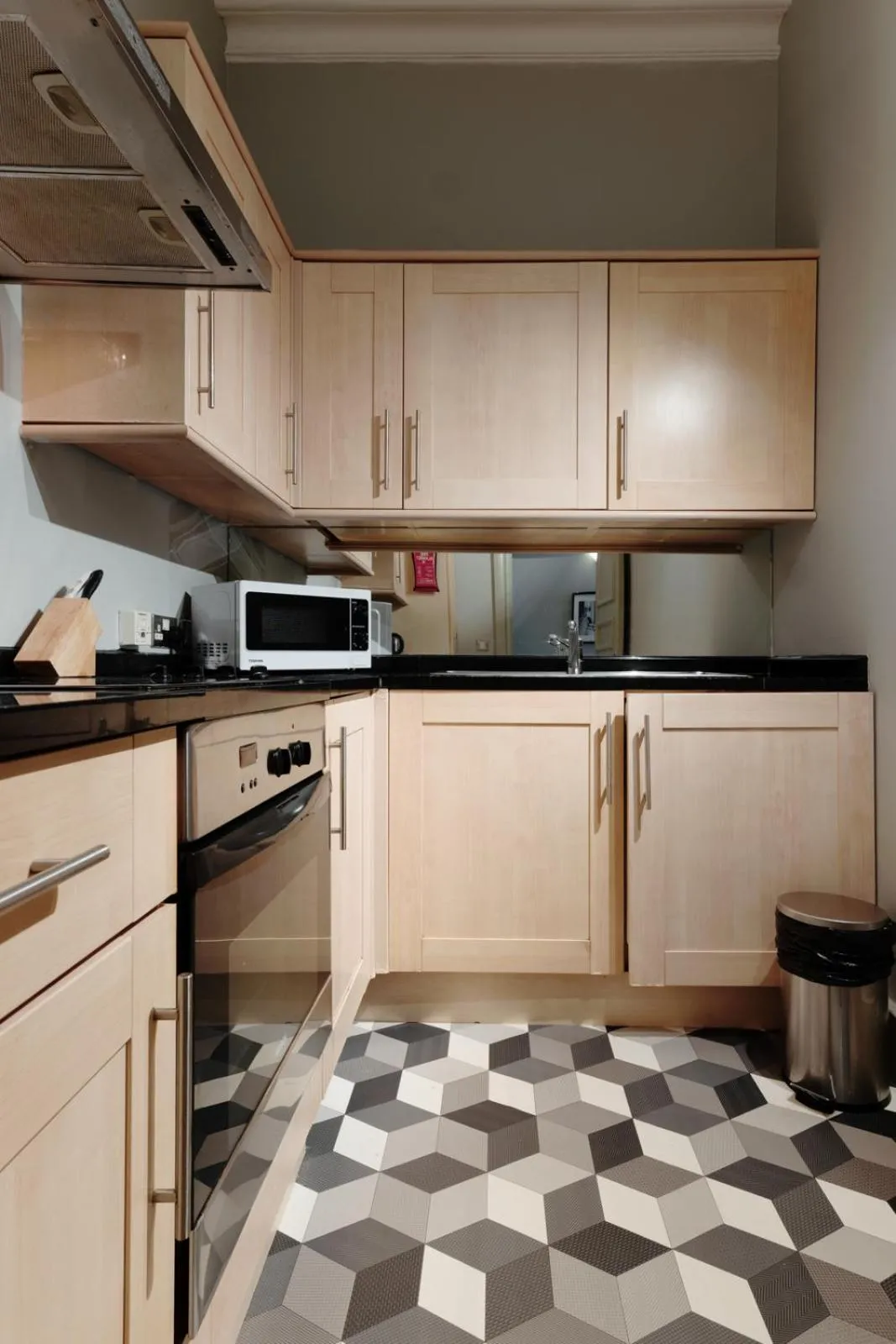 Kitchen or kitchenette in Historic two bed apartment in Heart of the City
