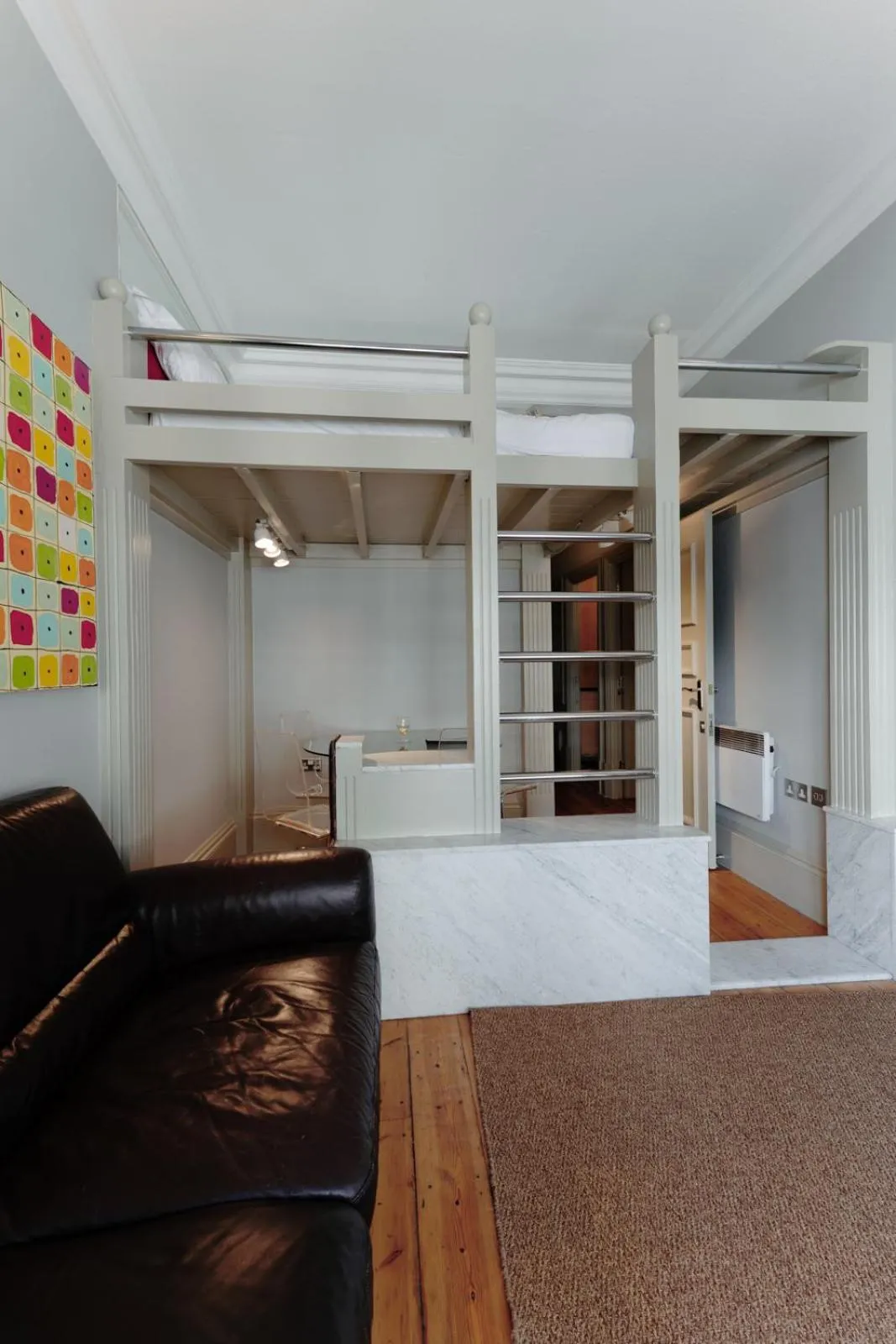 Living room in Historic two bed apartment in Heart of the City