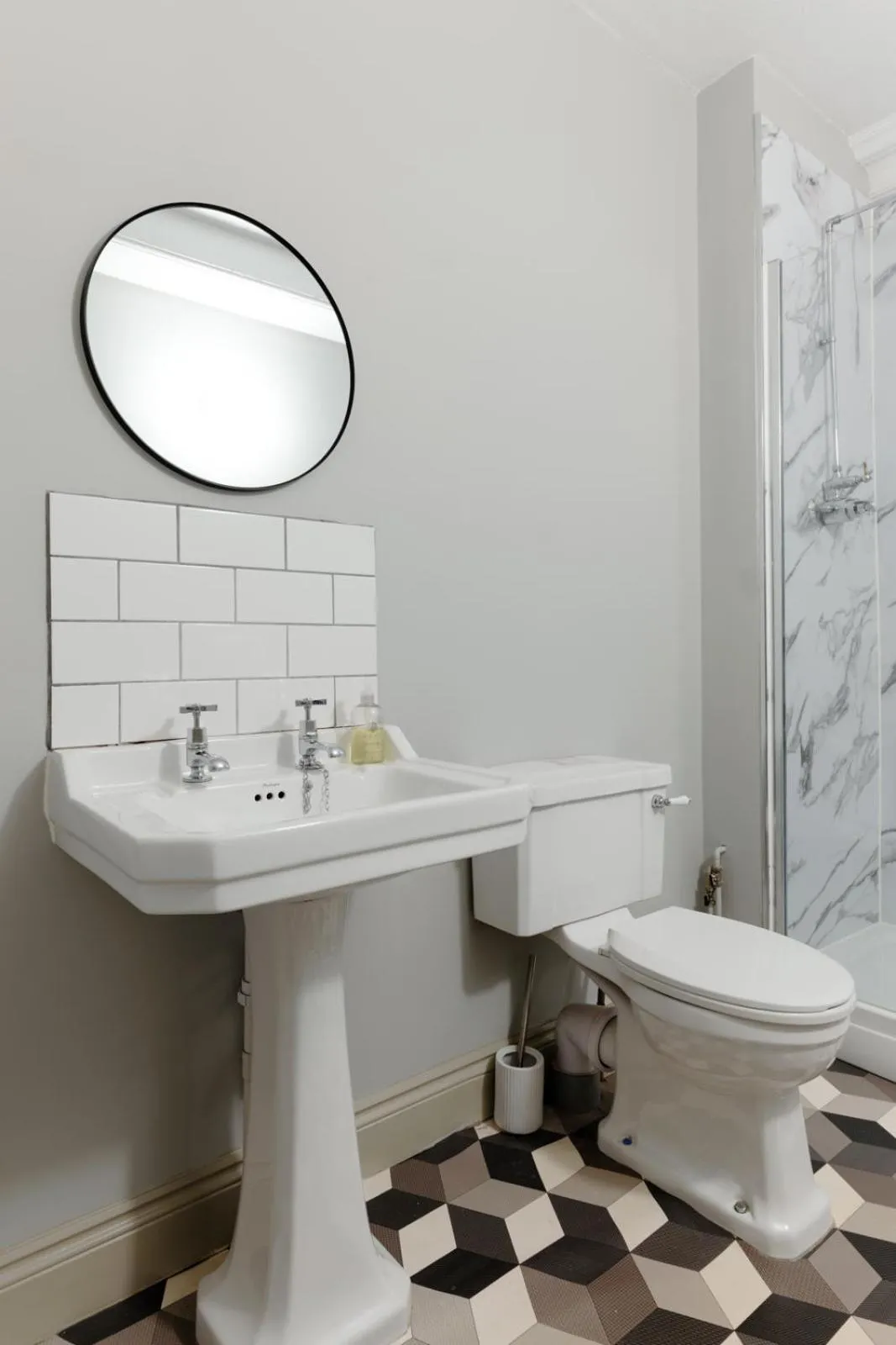 Bathroom in Historic two bed apartment in Heart of the City