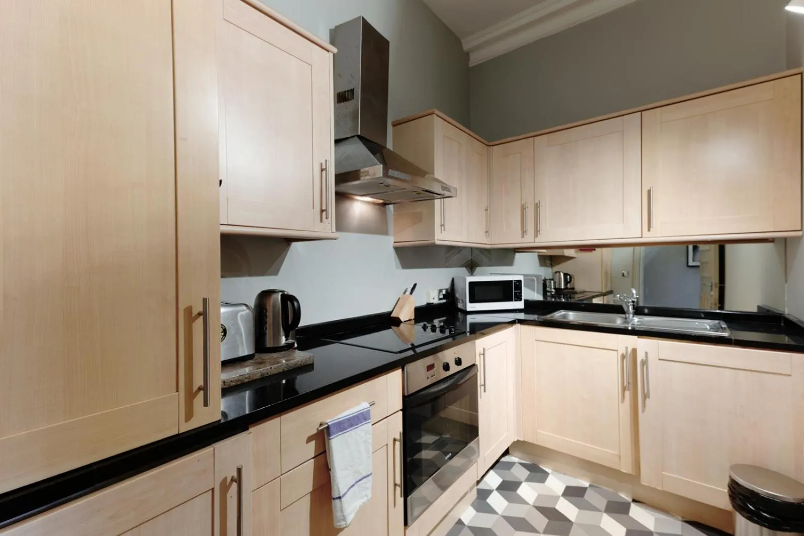 Kitchen or kitchenette in Historic two bed apartment in Heart of the City