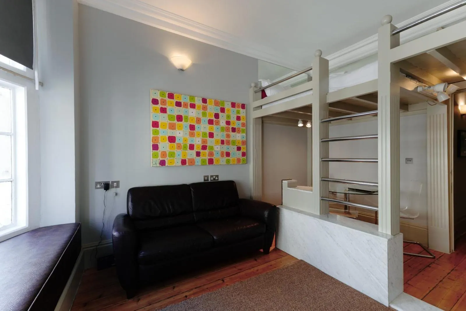 Living room in Historic two bed apartment in Heart of the City