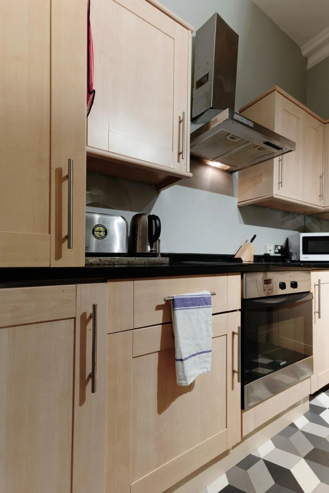 Kitchen or kitchenette in Historic two bed apartment in Heart of the City