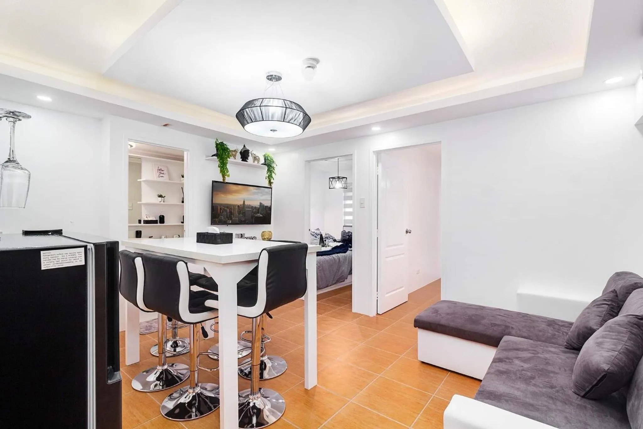 Living room in Evania by J&J Homes 2BR Unit At One Oasis Cebu