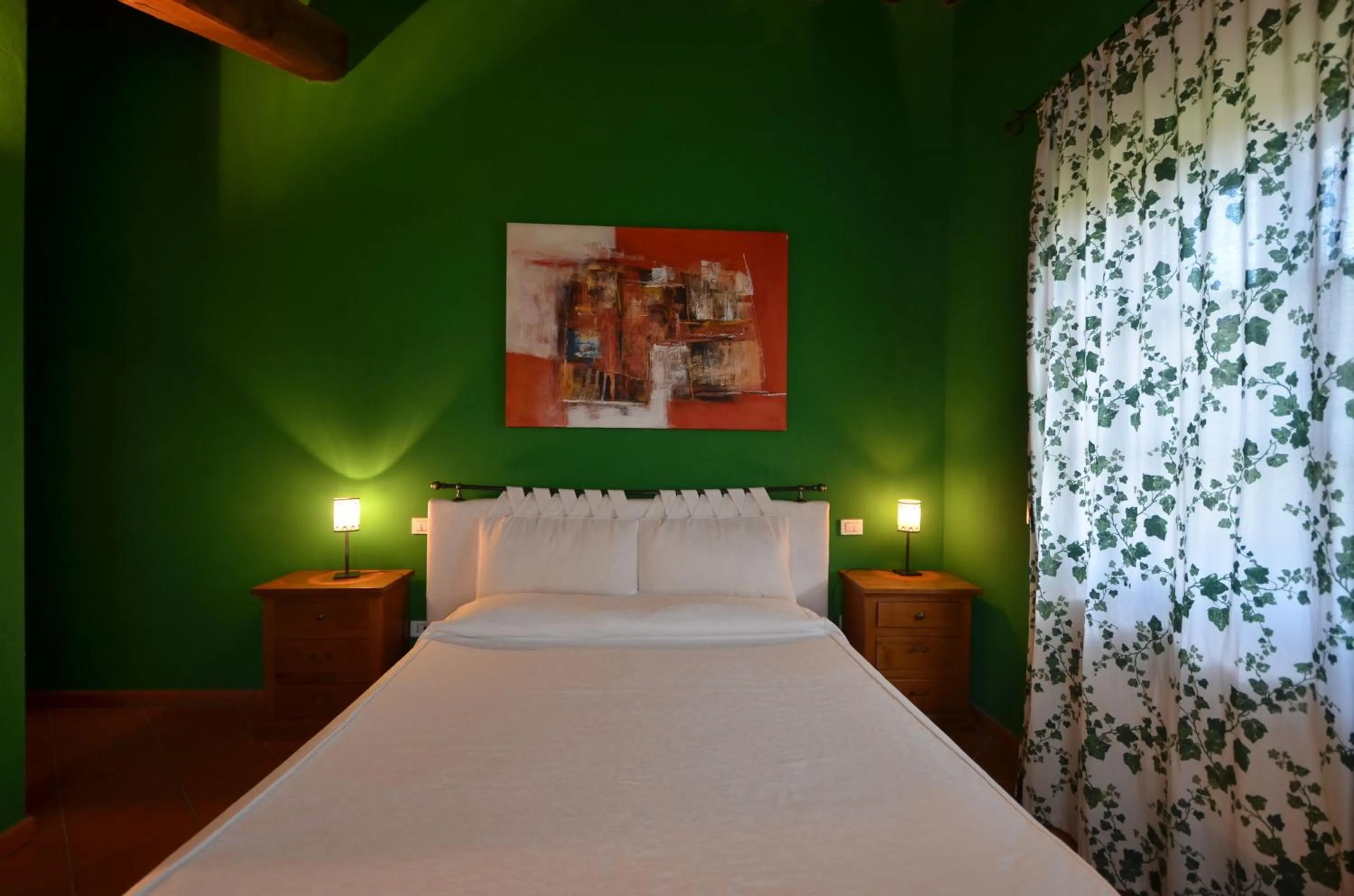 Bed in Poggio Cennina Resort