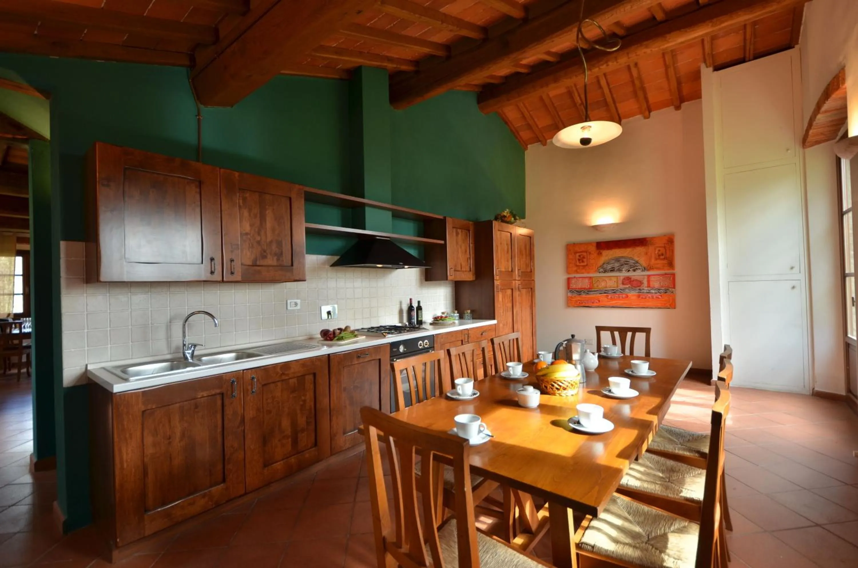 Kitchen or kitchenette in Poggio Cennina Resort