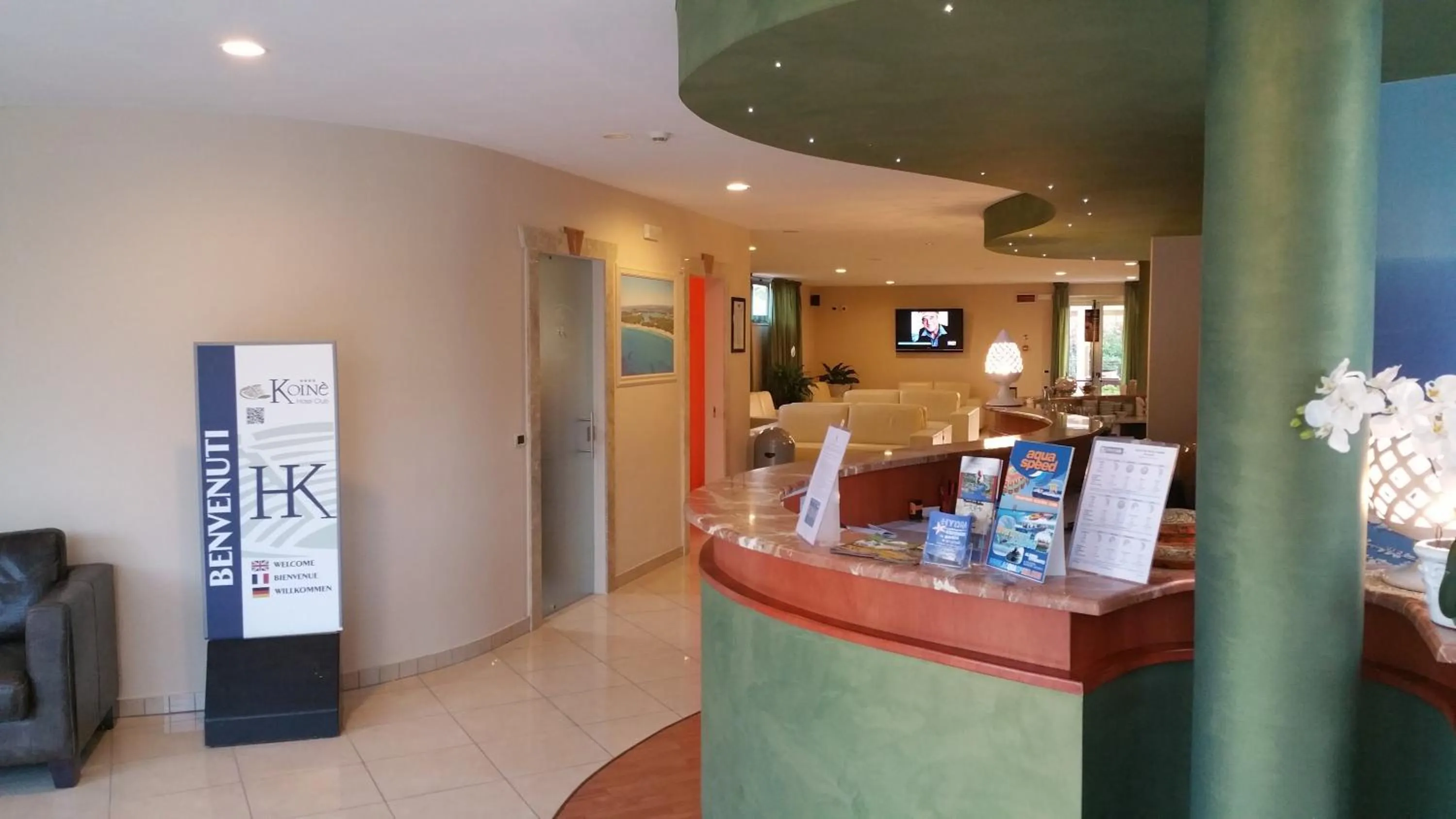 Lobby or reception in Hotel Club Koiné