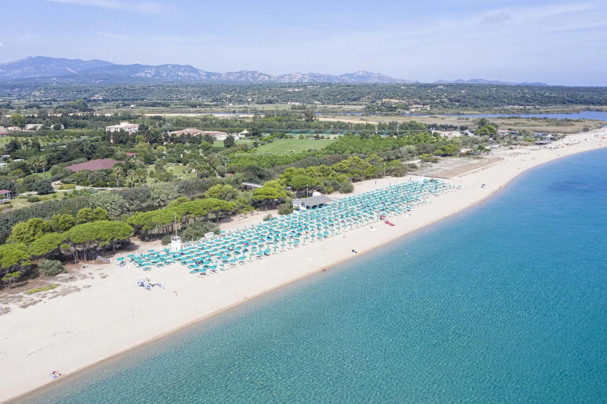 Beach, Bird's-eye View in Sentido Orosei Beach