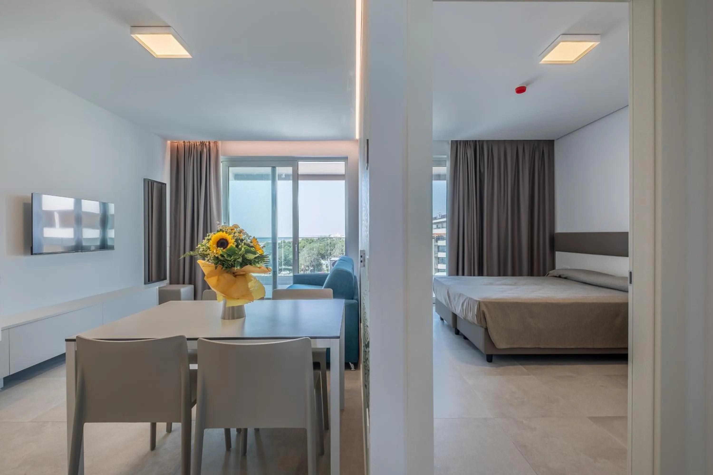 Bed in ApartHotel Panorama Beach