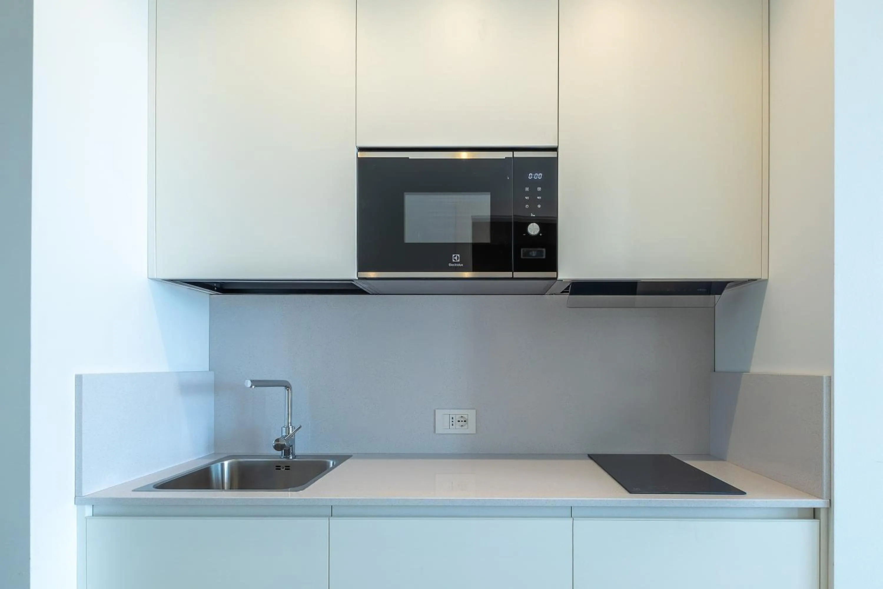 Kitchen or kitchenette in ApartHotel Panorama Beach