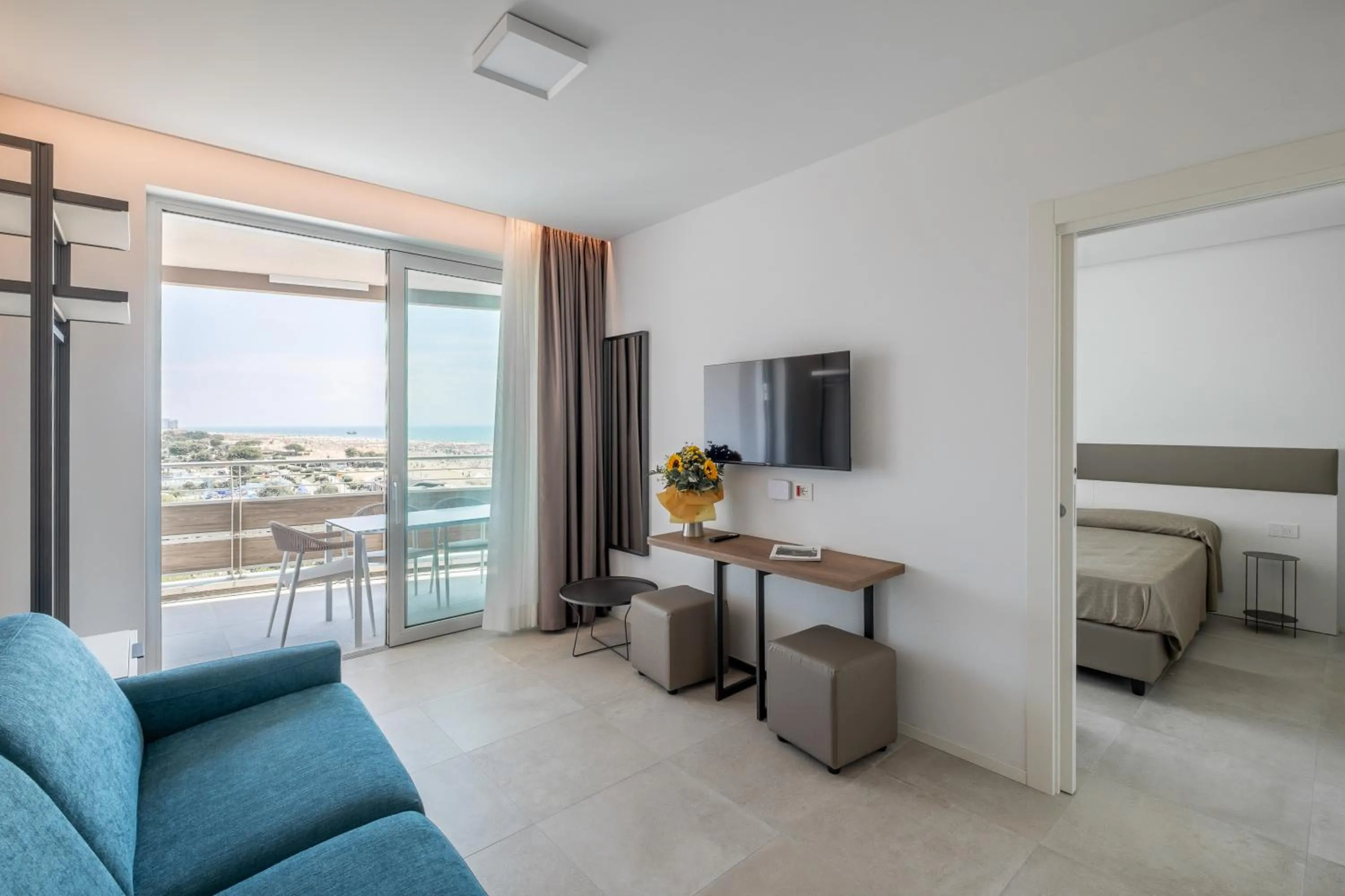 Bed in ApartHotel Panorama Beach