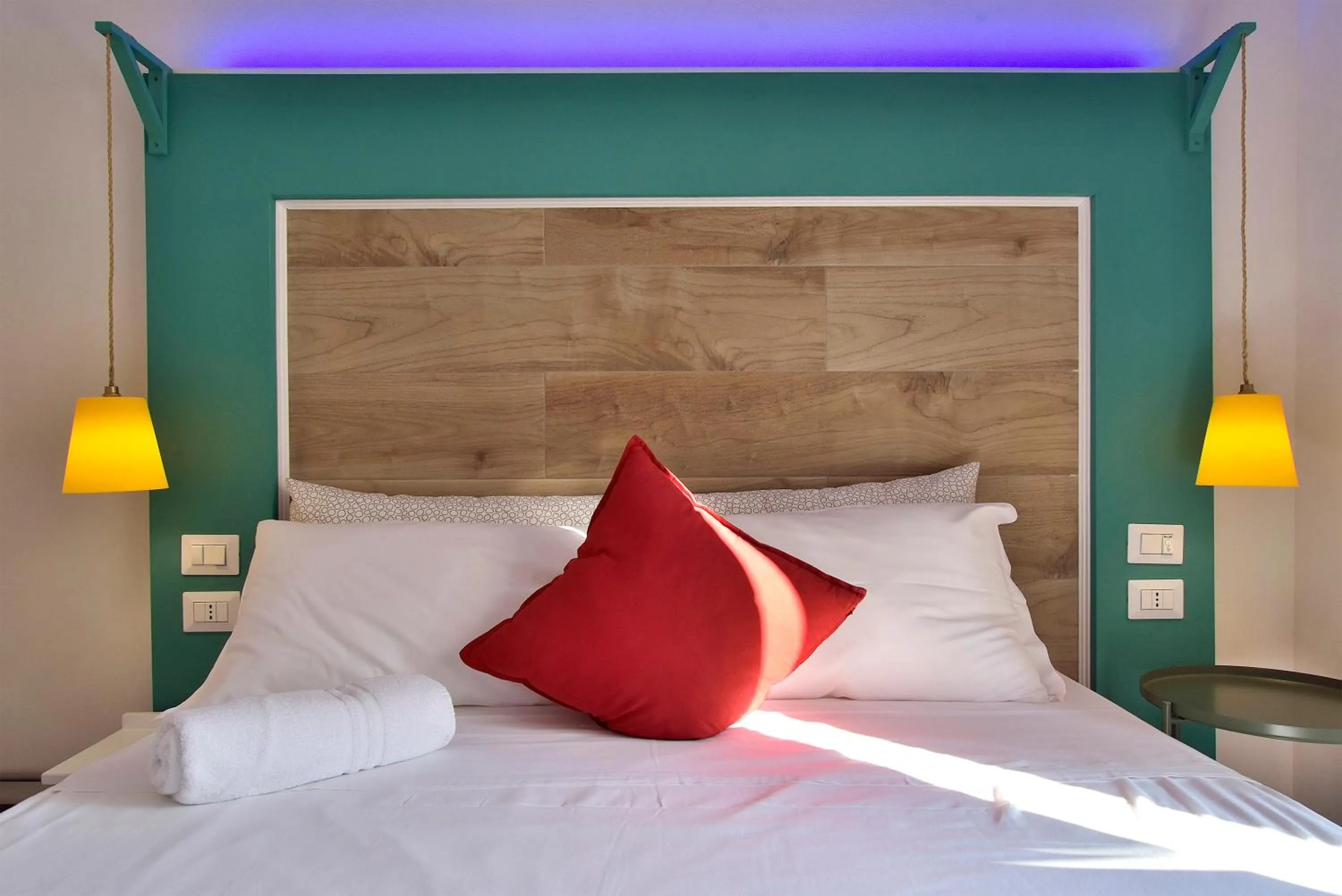 Decorative detail, Bed in Modica Old Town Rooms