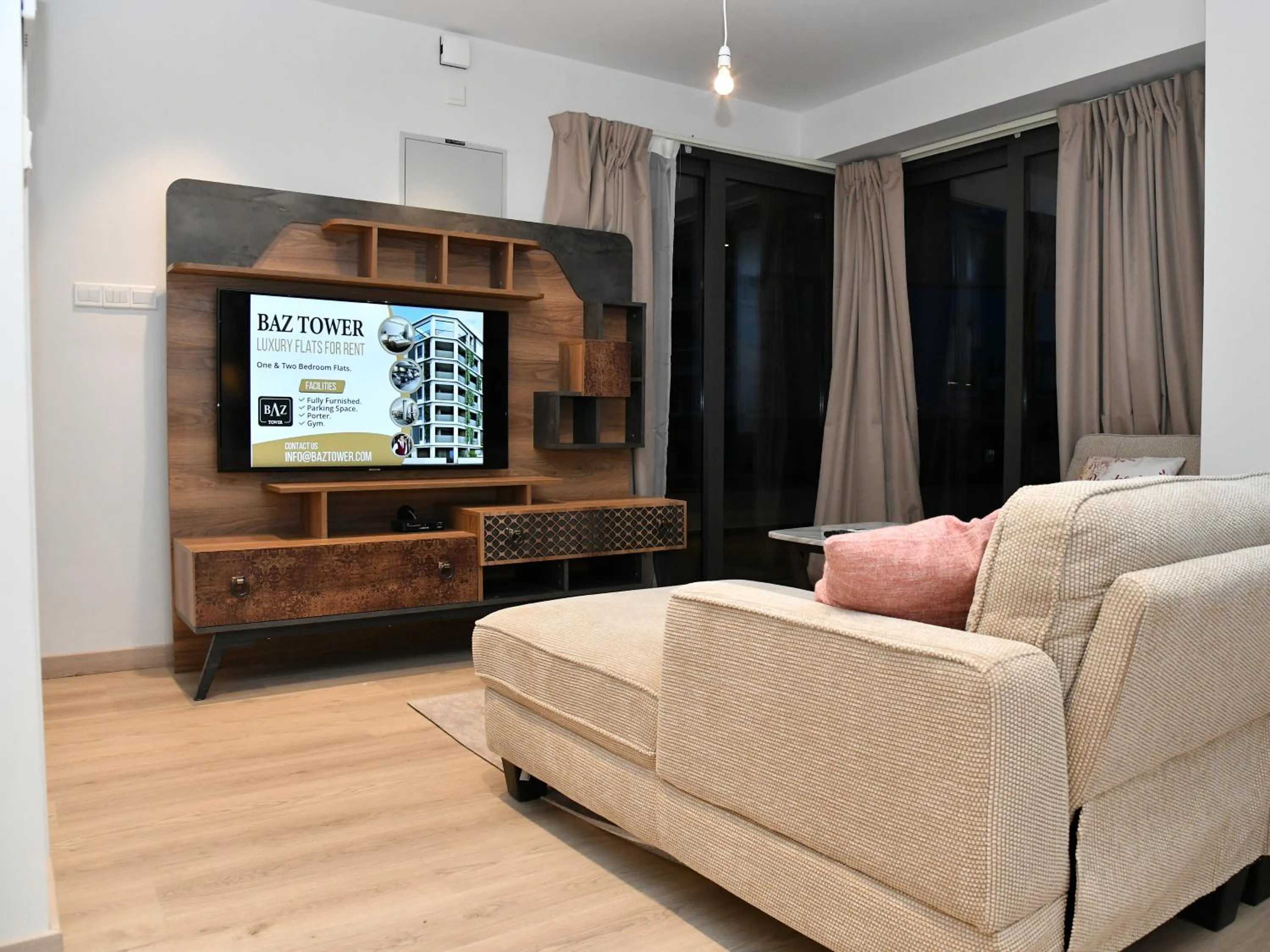 Communal lounge/ TV room in BAZ TOWER