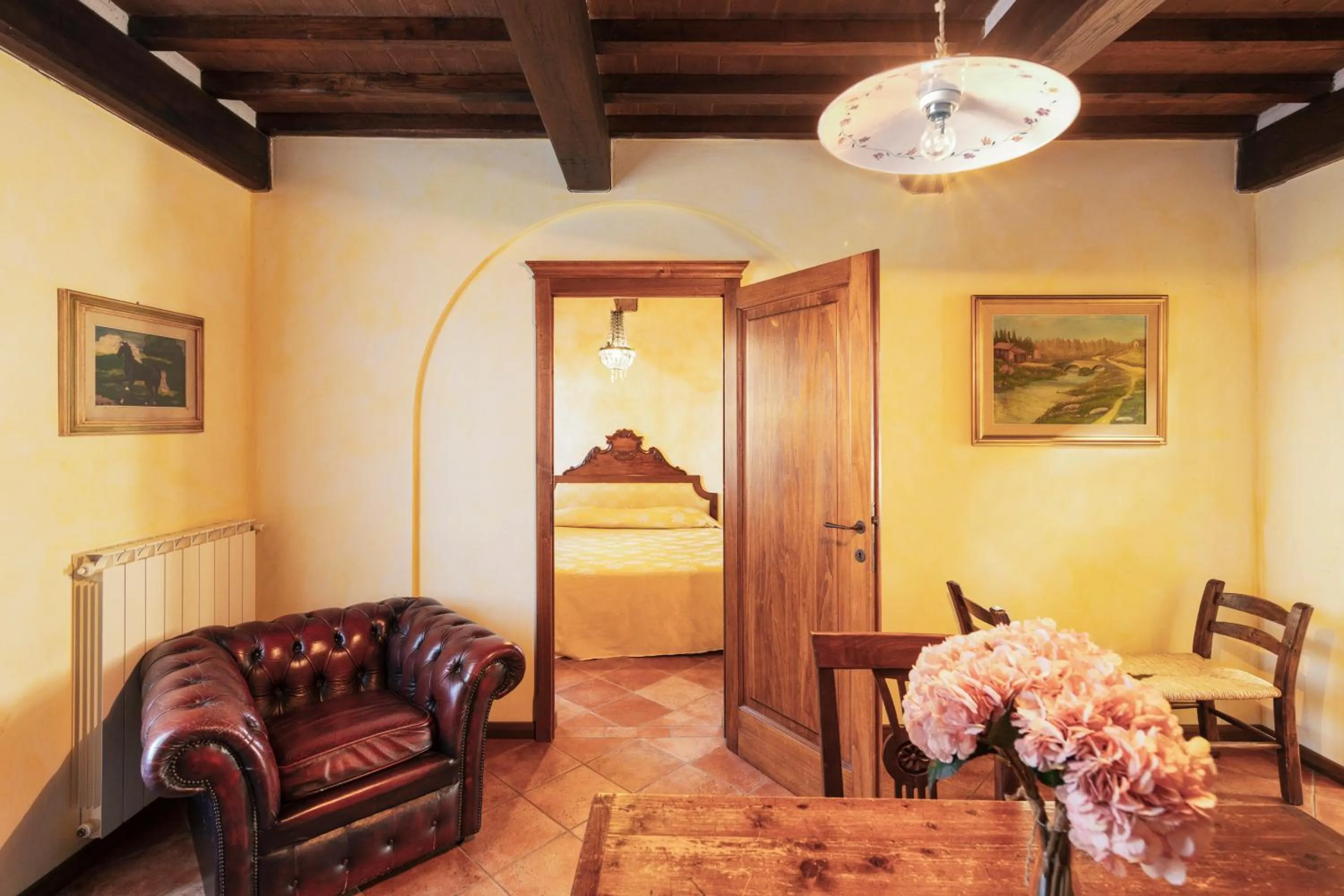 Living room, Bed in Agriturismo Il Borgo