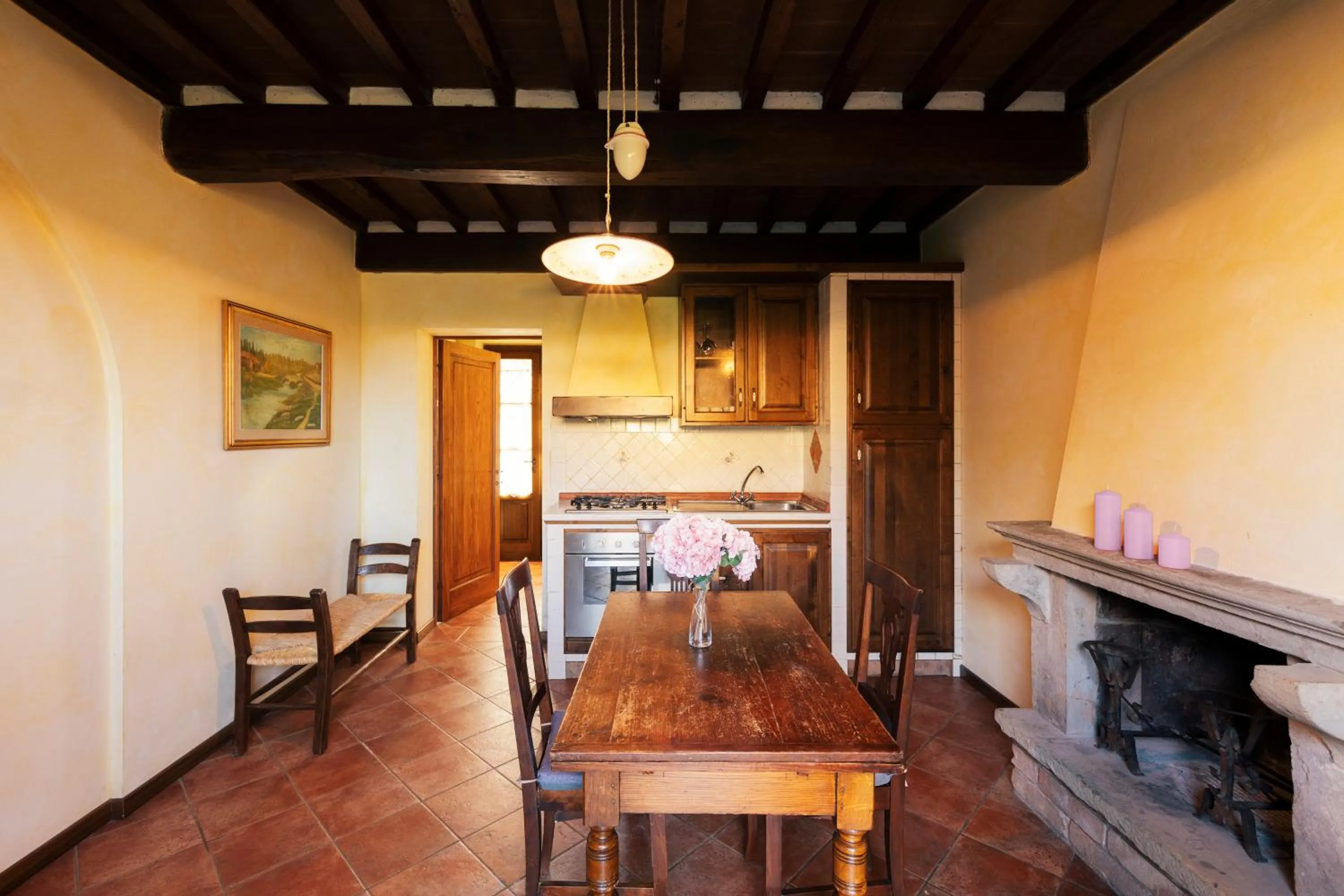 Kitchen or kitchenette in Agriturismo Il Borgo
