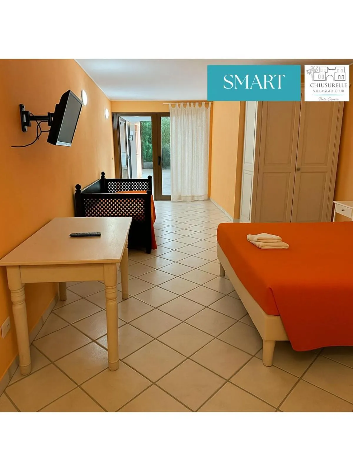 Bed in Chiusurelle Village Resort