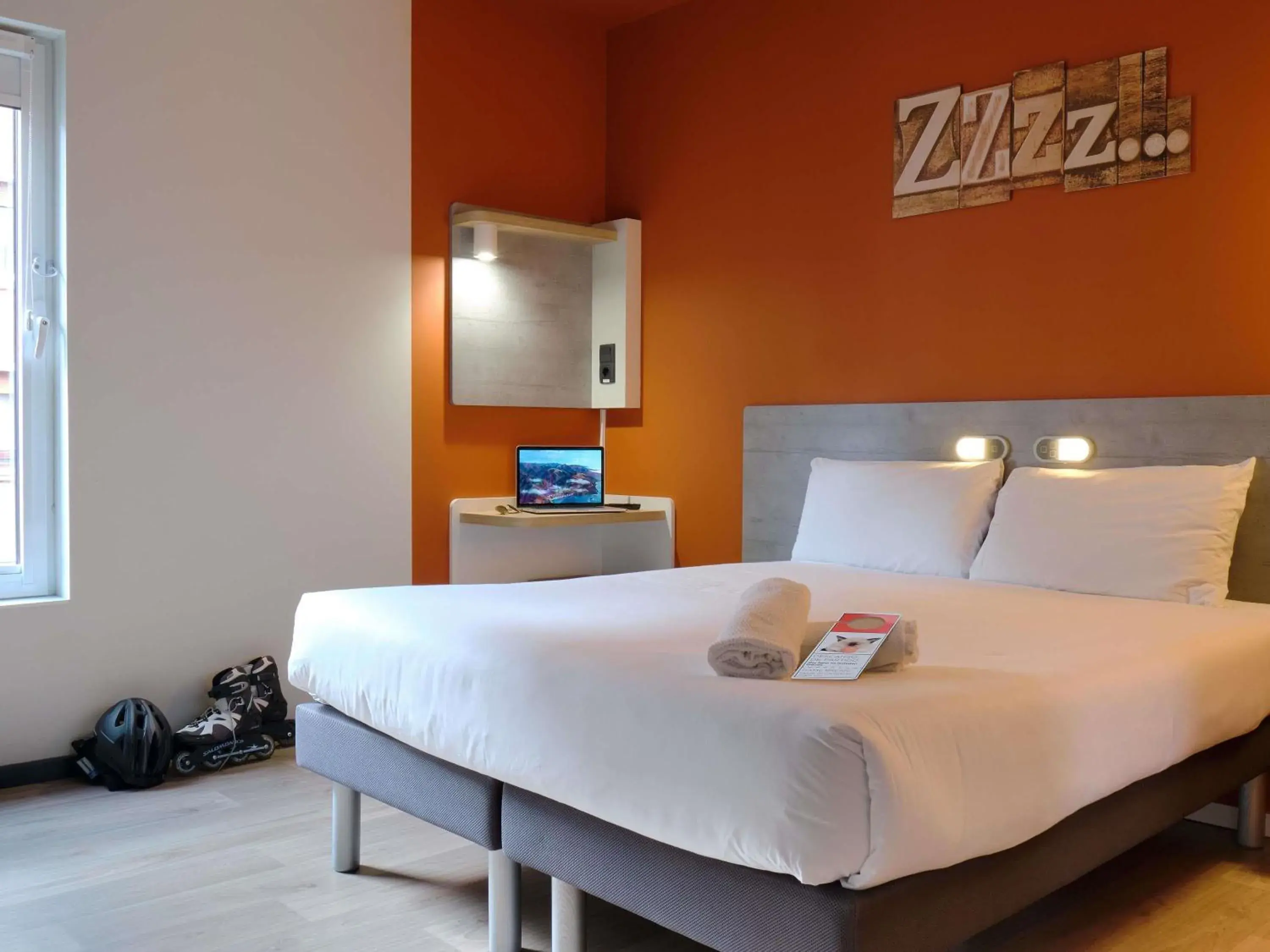 Bedroom, Bed in Ibis Budget Bilbao City Bedroom, Bed in Ibis Budget Bilbao City