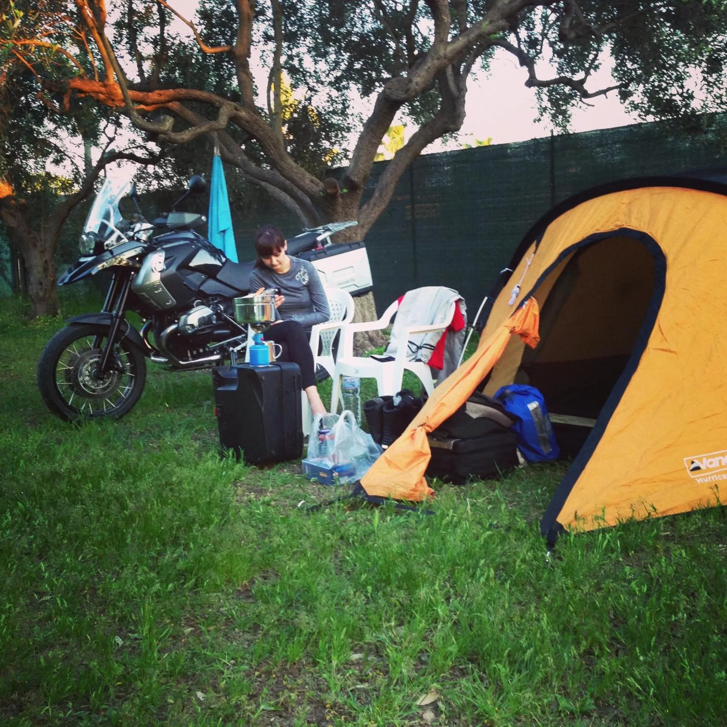 Balcony/Terrace in Camping Valle dei Templi