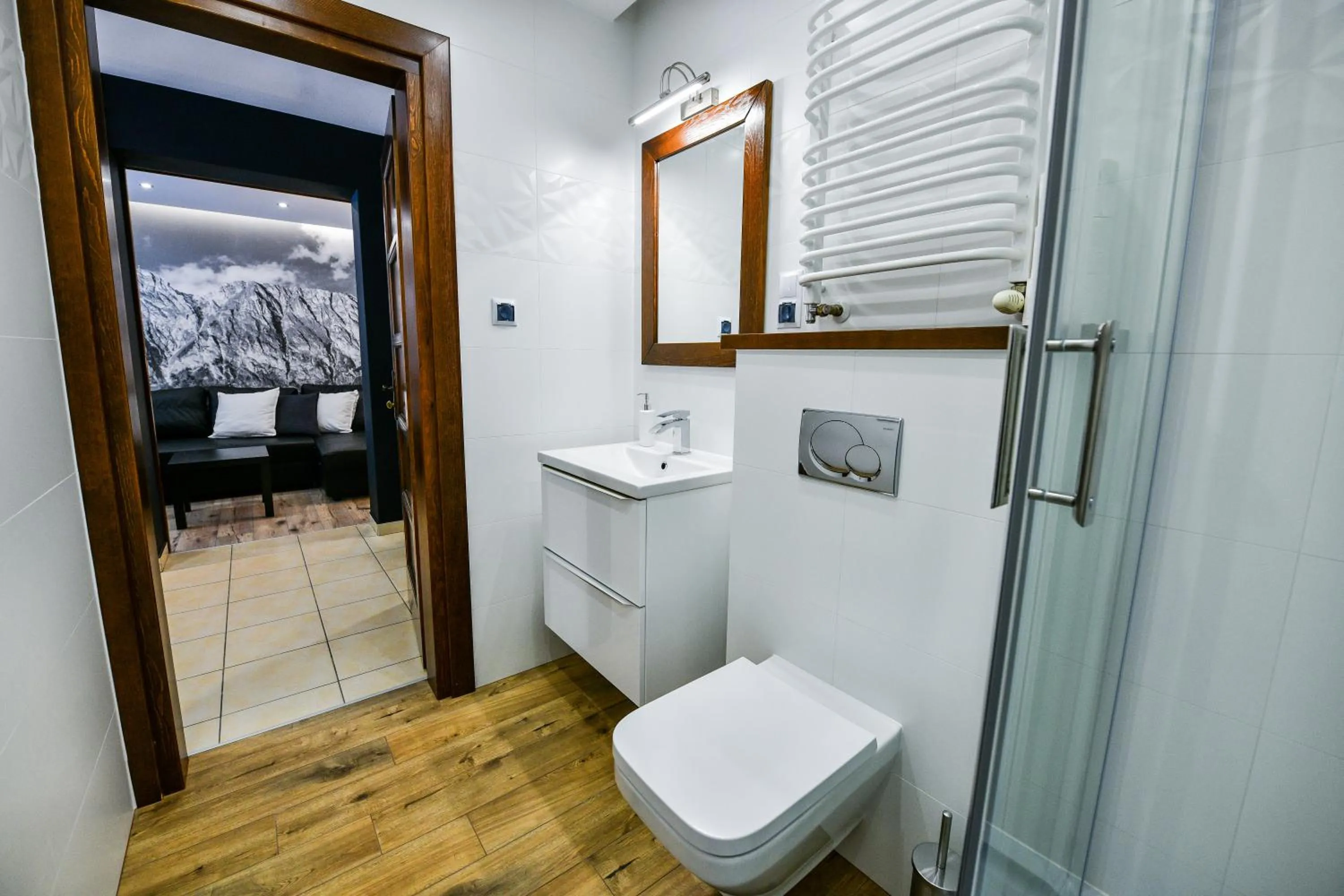 Bathroom in RentPlanet - Apartamenty Bulwary Słowackiego