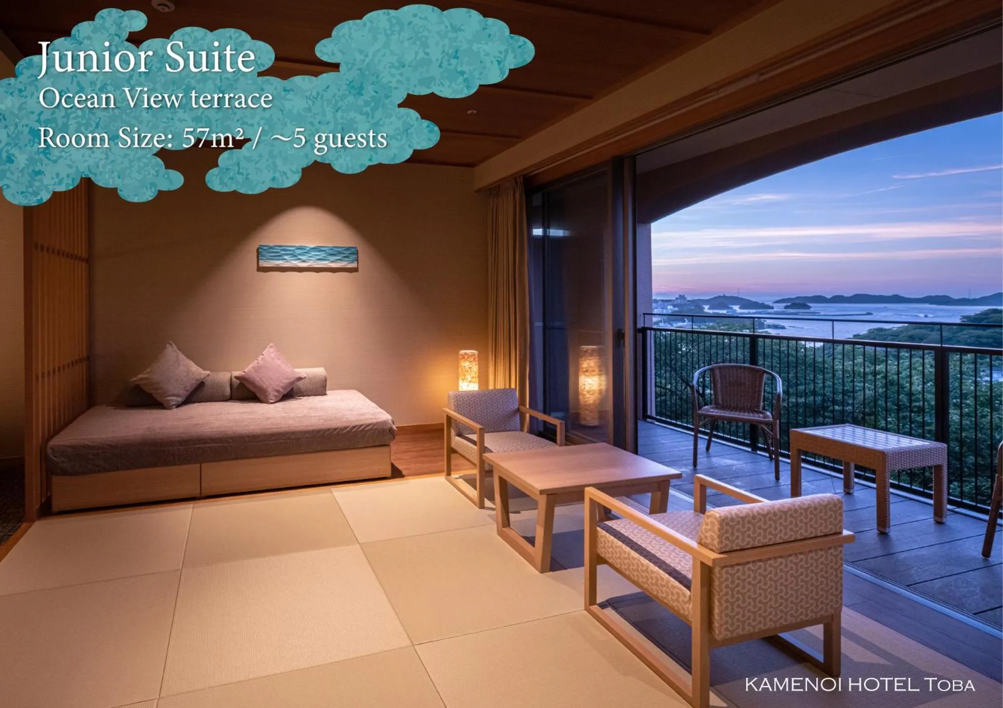 Bed in KAMENOI HOTEL Toba