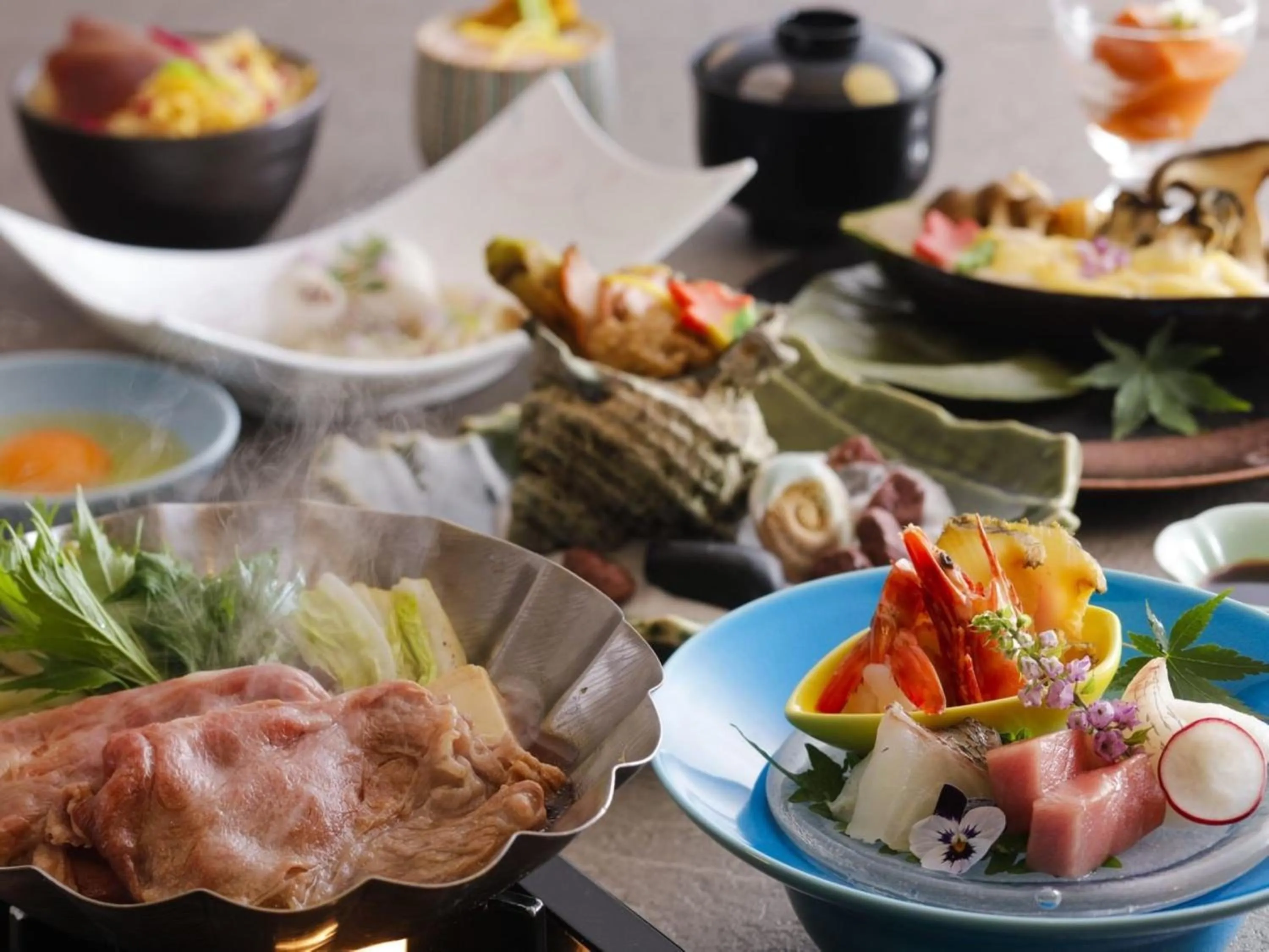 Dinner in KAMENOI HOTEL Toba