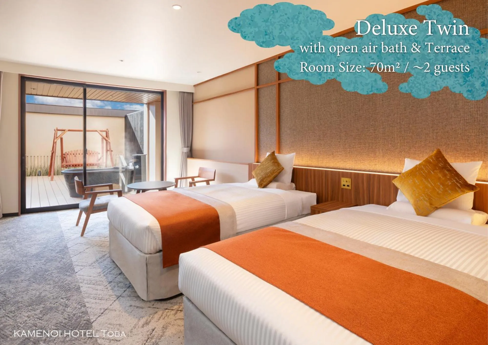 Bed in KAMENOI HOTEL Toba