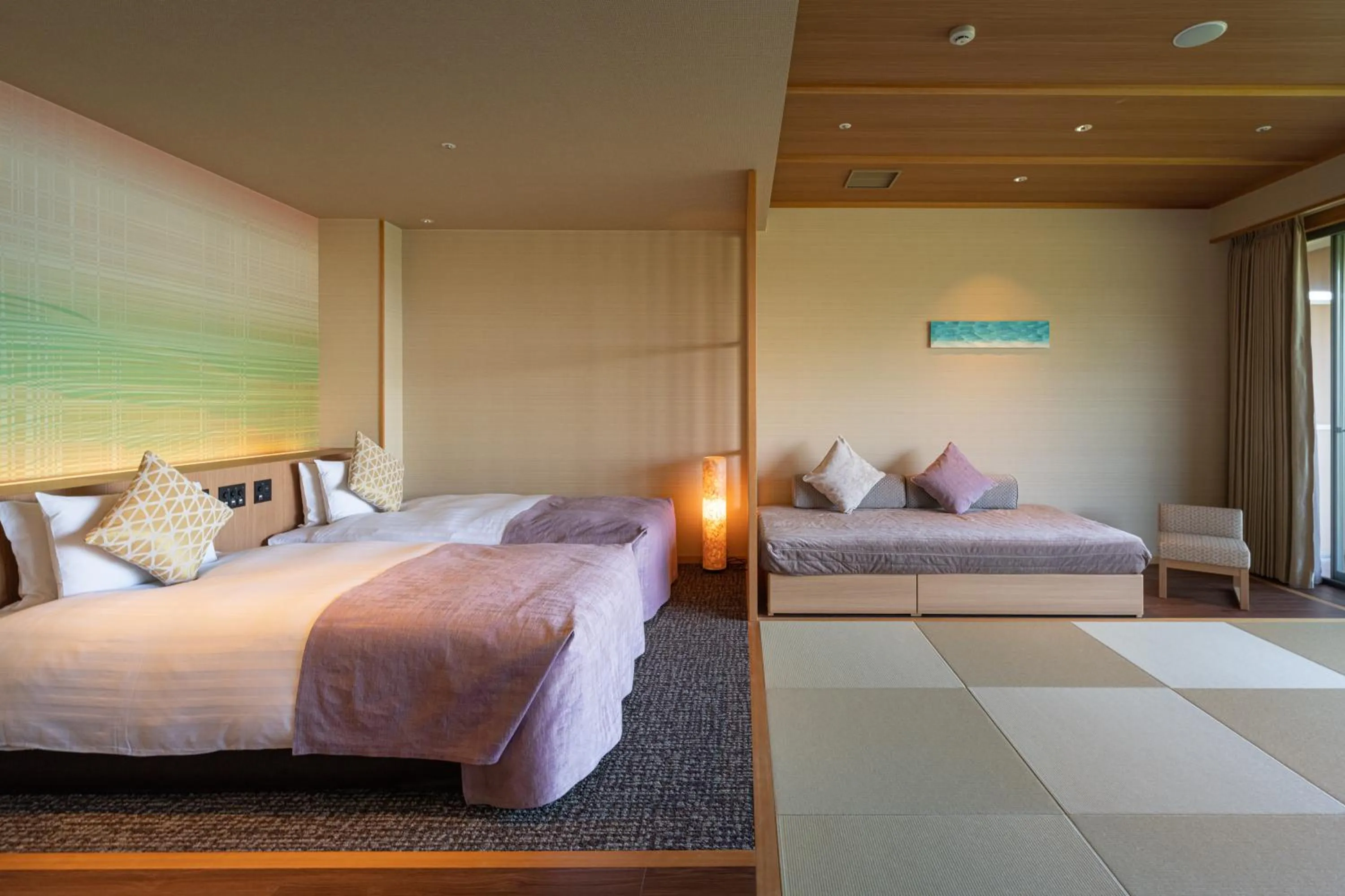 Bed in KAMENOI HOTEL Toba