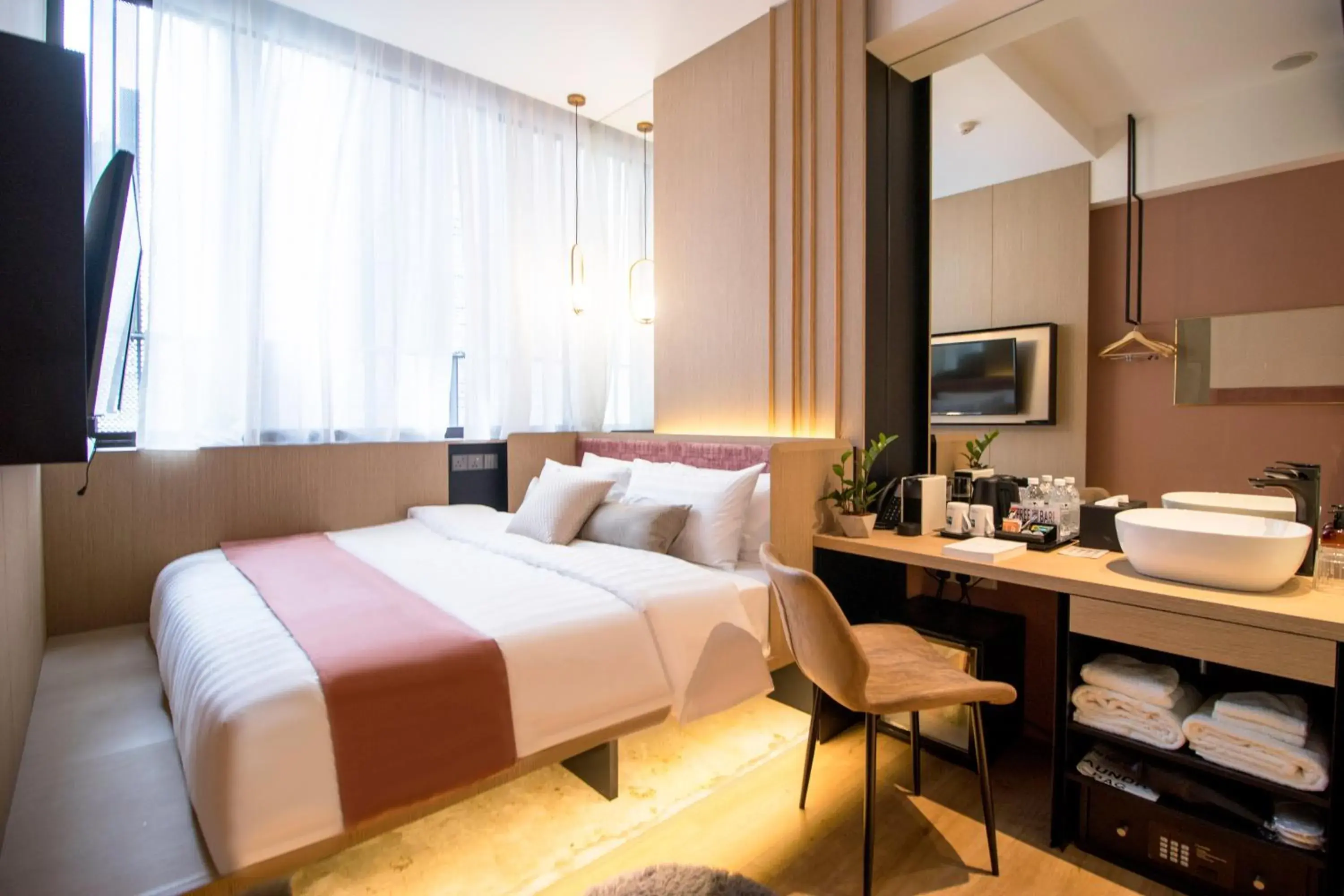 Bed in Hotel NuVe Elements Bed in Hotel NuVe Elements