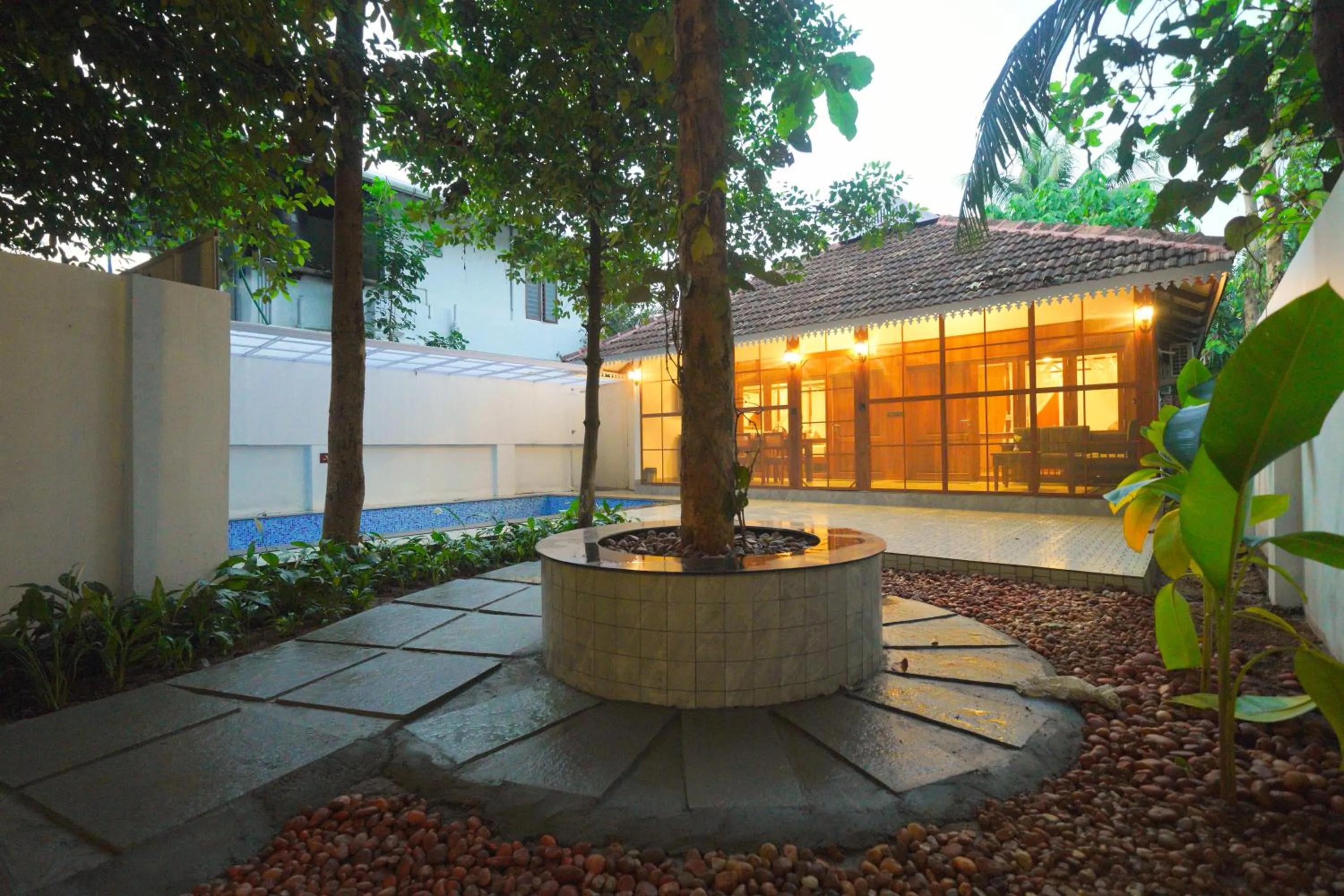 Pool view in Once Upon The River, Aluva - Near Cochin International Airport