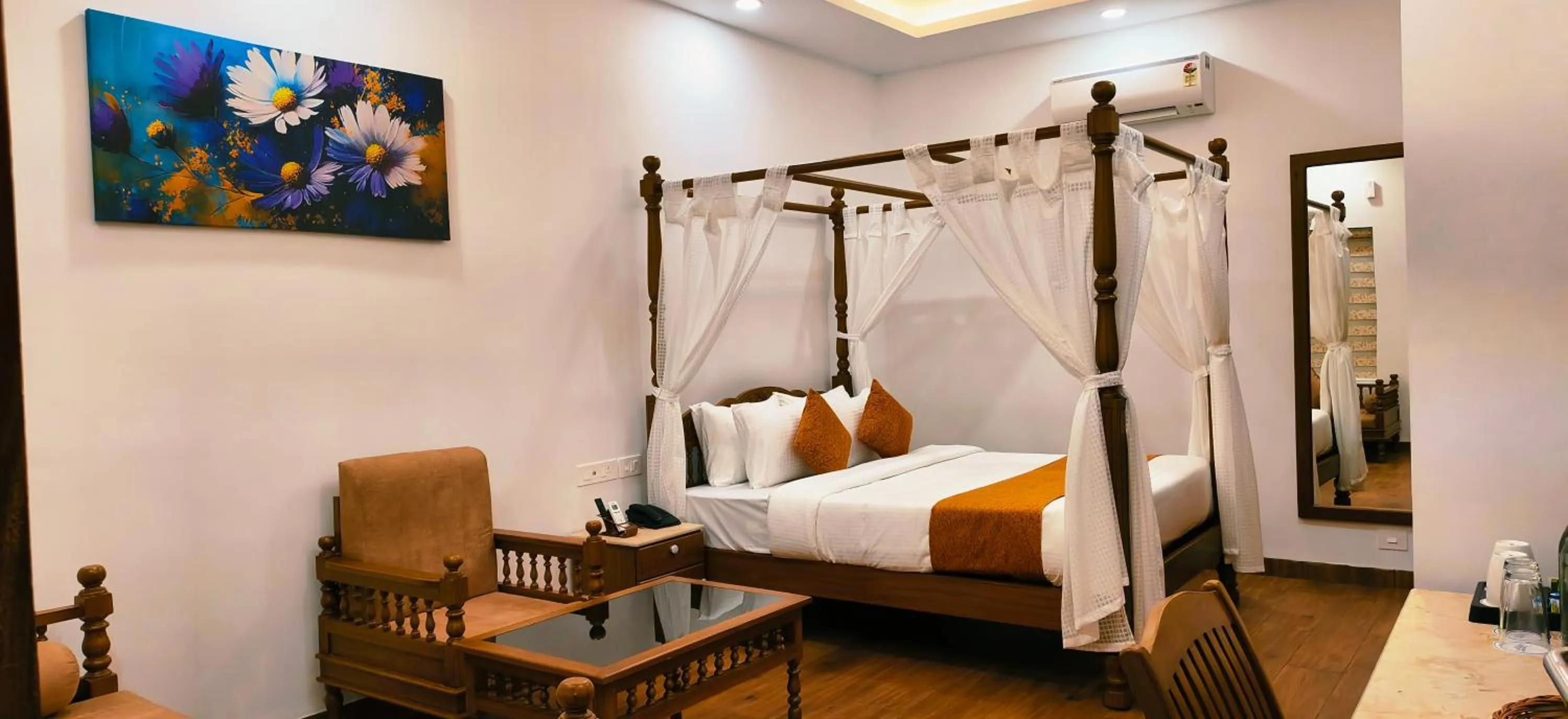 Bedroom, Bed in Once Upon The River, Aluva - Near Cochin International Airport