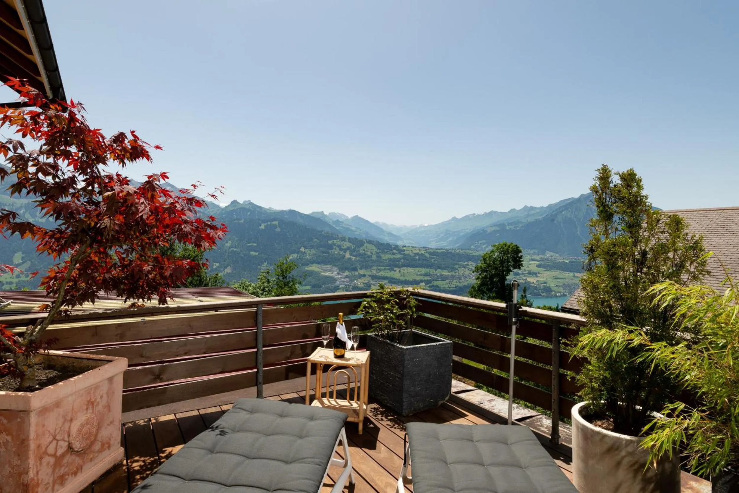 Balcony/Terrace in Hotel Zeit & Traum Privat SPA