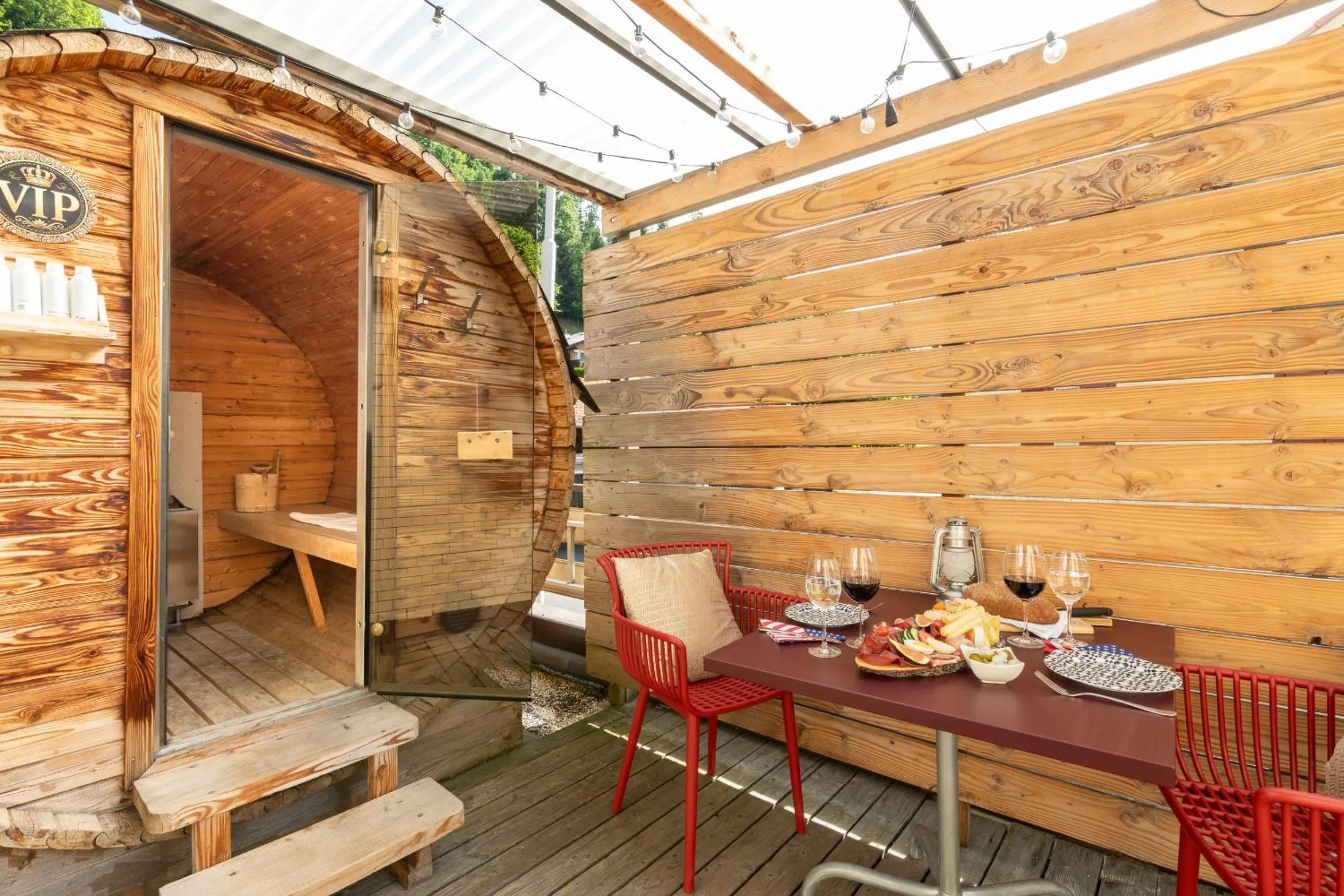 Sauna in Hotel Zeit & Traum Privat SPA