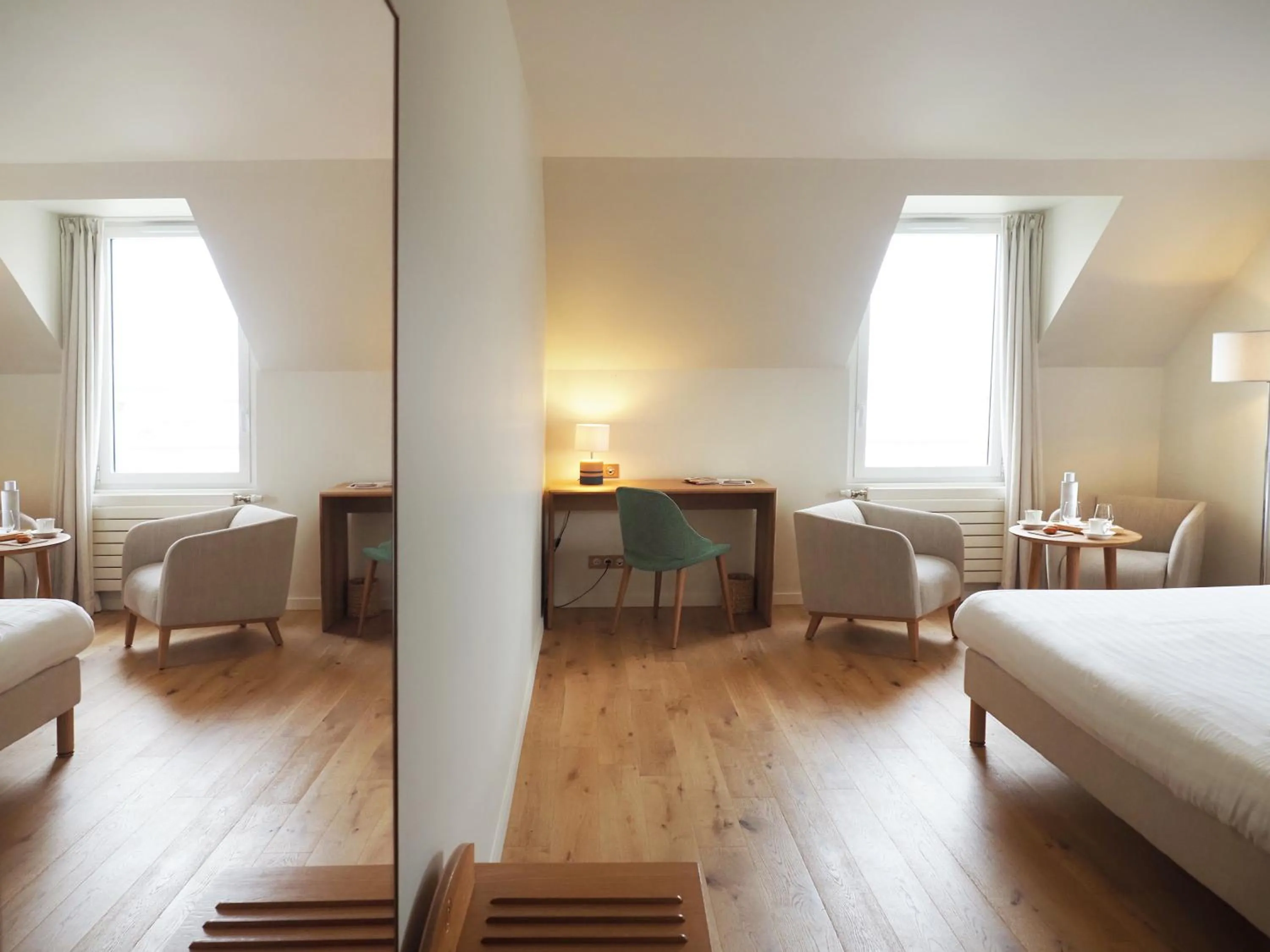 Photo of the whole room, Bed in Logis Hôtel de Carantec