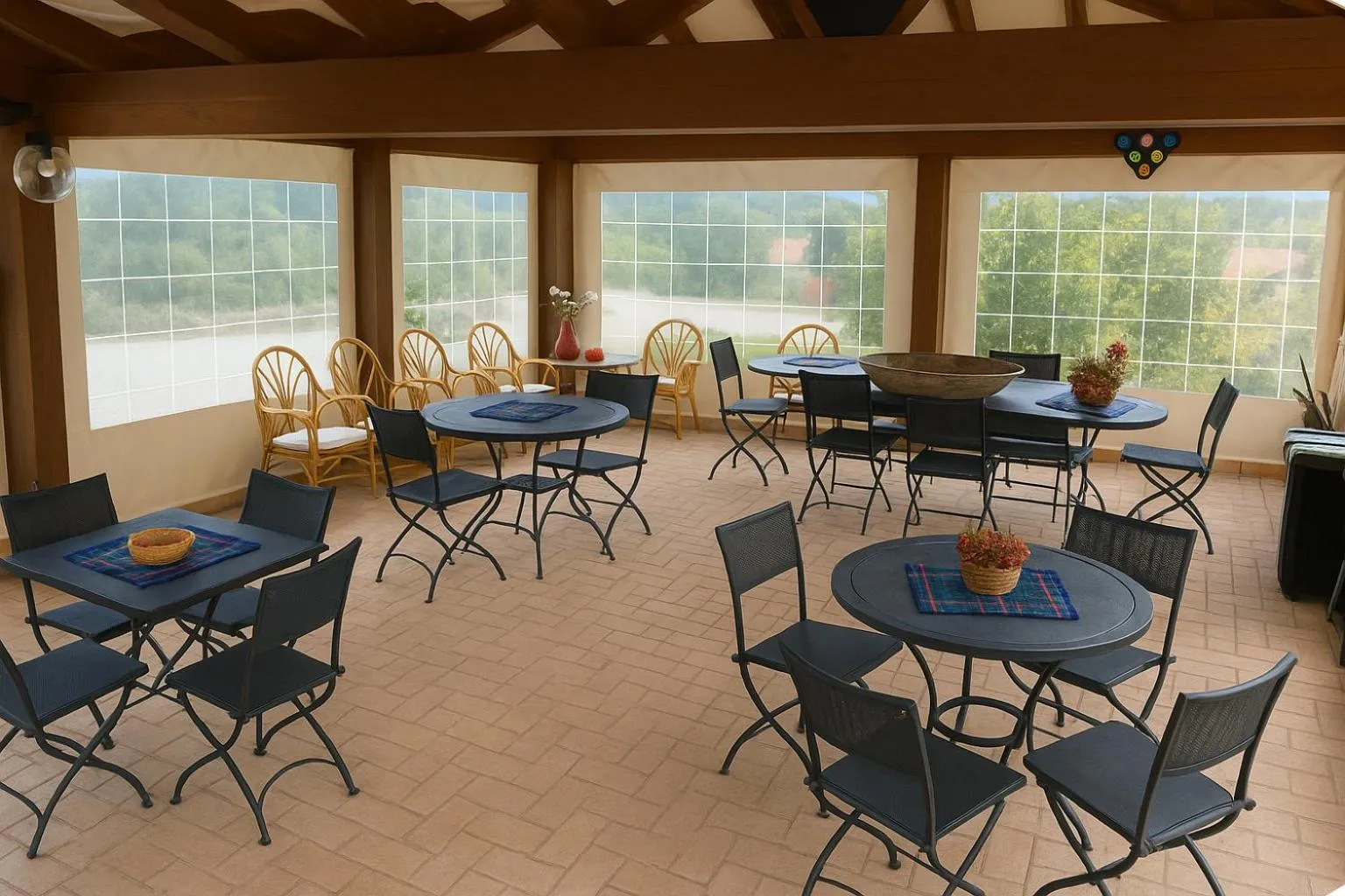 Communal lounge/ TV room in Selvicolle Country House