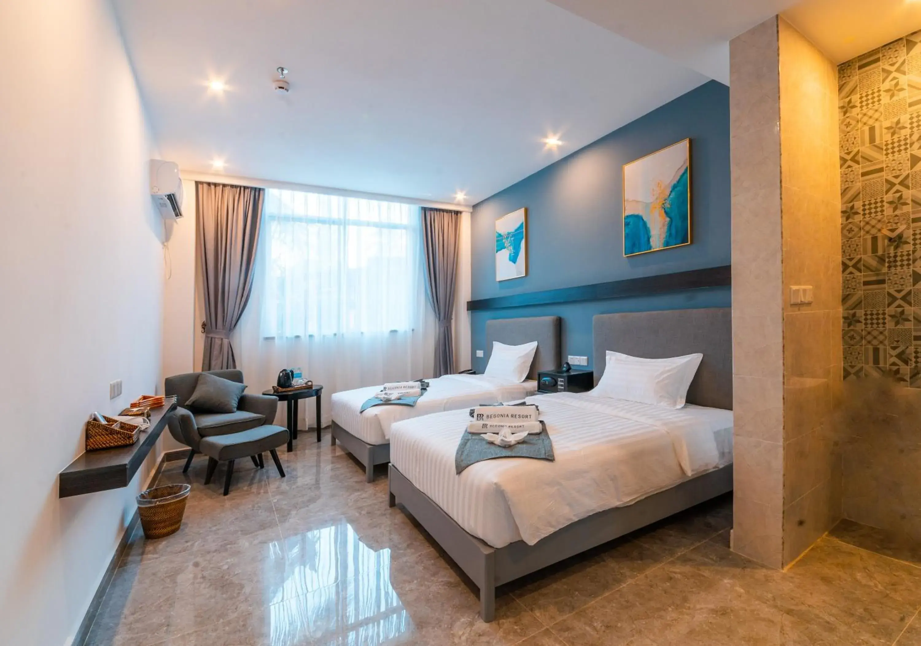 Bed in Bohol Panglao Begonia Resort Bed in Bohol Panglao Begonia Resort