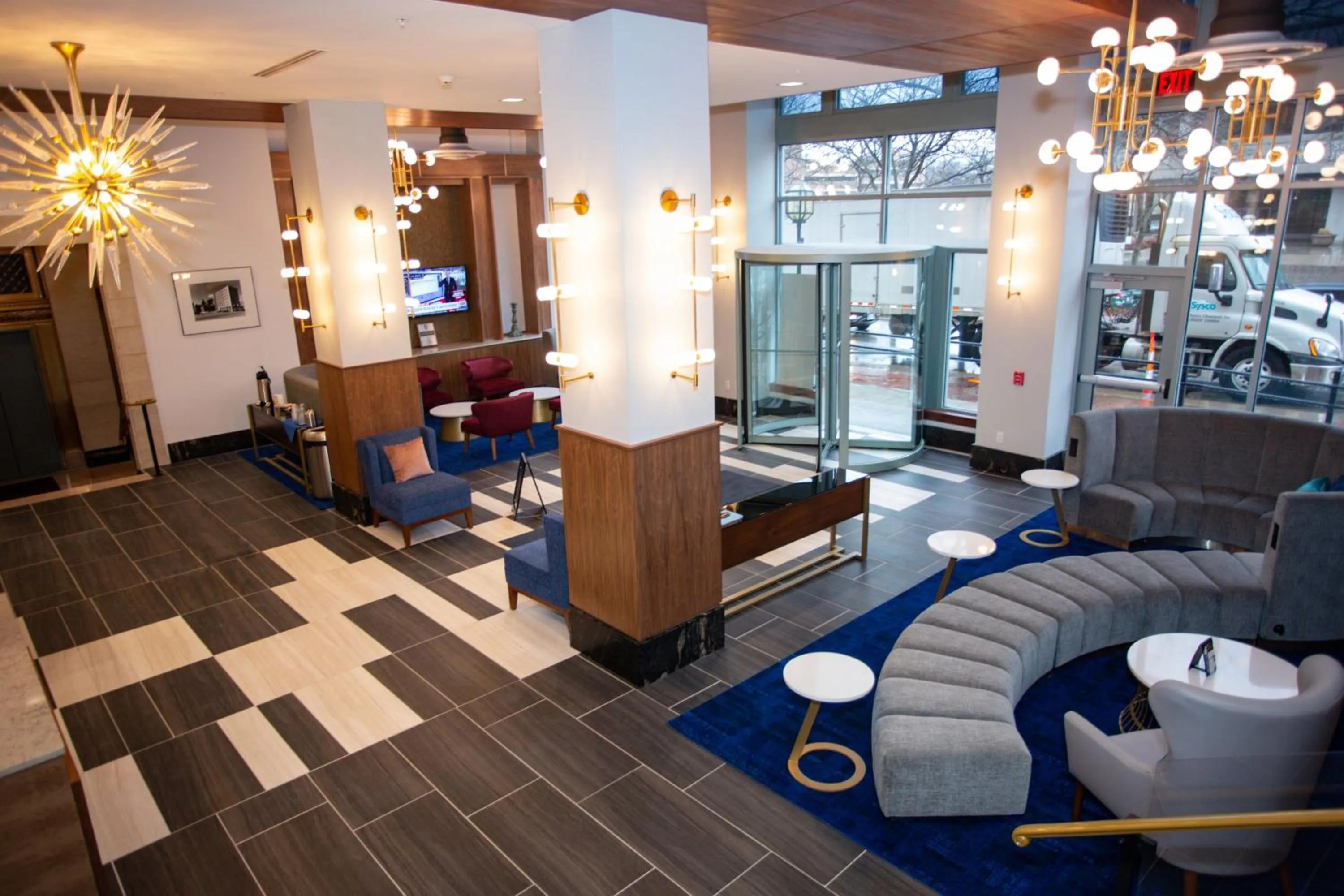 Lobby or reception in BLU-Tique, Akron, a Tribute Portfolio Hotel