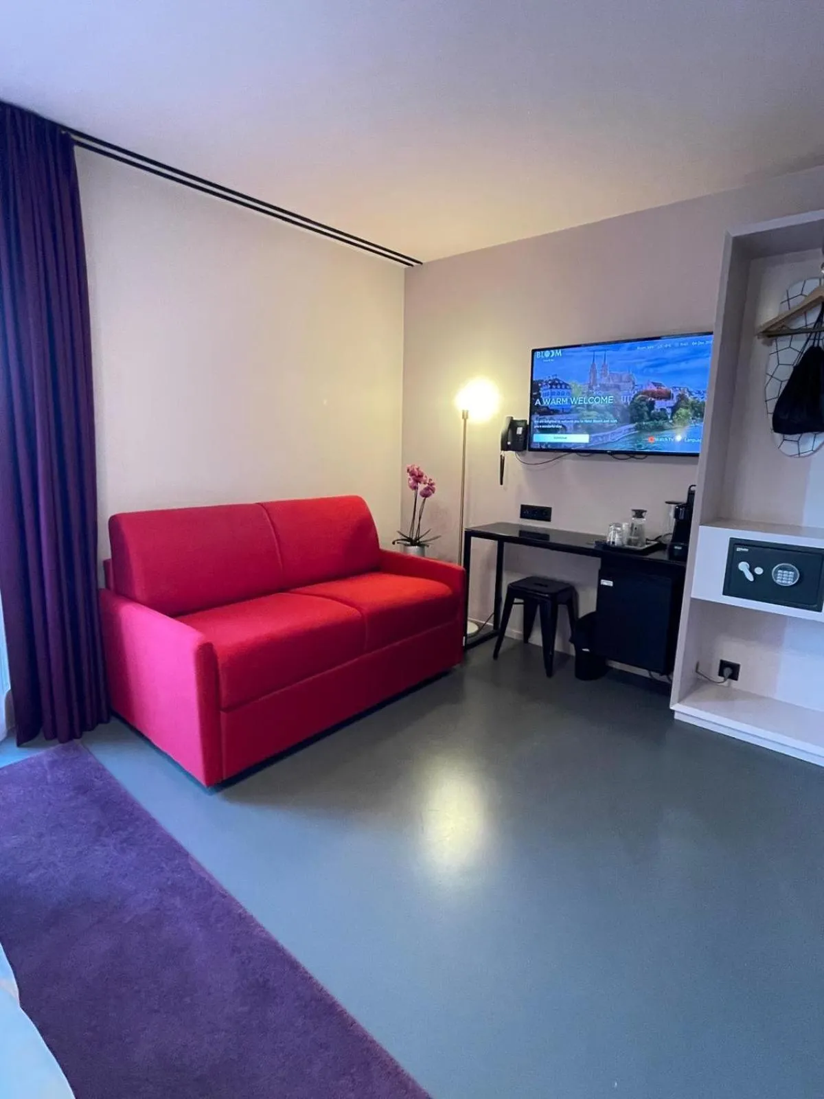 Communal lounge/ TV room in BLOOM Boutique Hotel & Lounge Basel