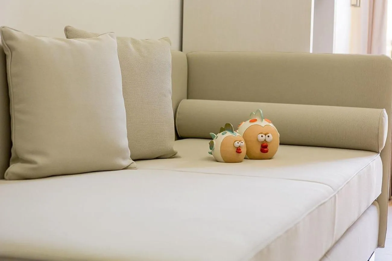 Seating area, Bed in Hotel Vittoria