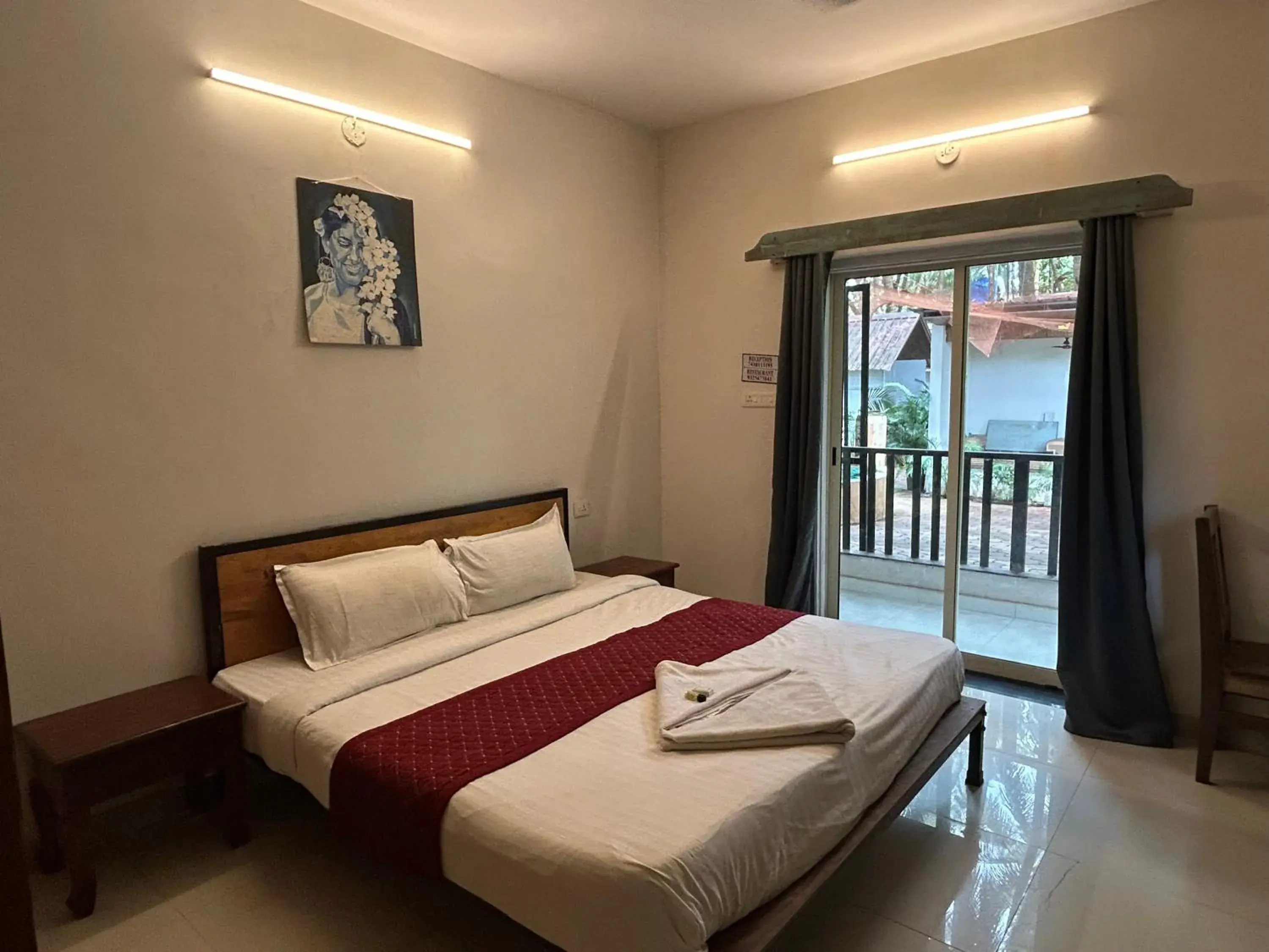 Bed in Shivam Bnb Mandrem Resort Bed in Shivam Bnb Mandrem Resort