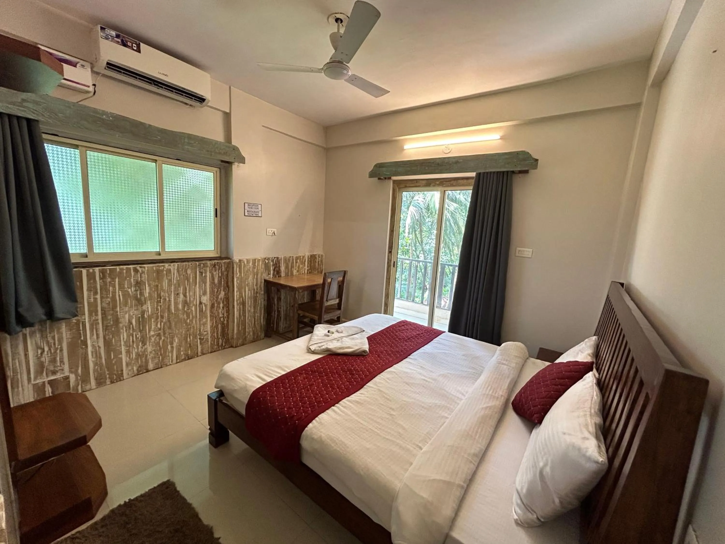 Bed in Shivam Bnb Mandrem Resort