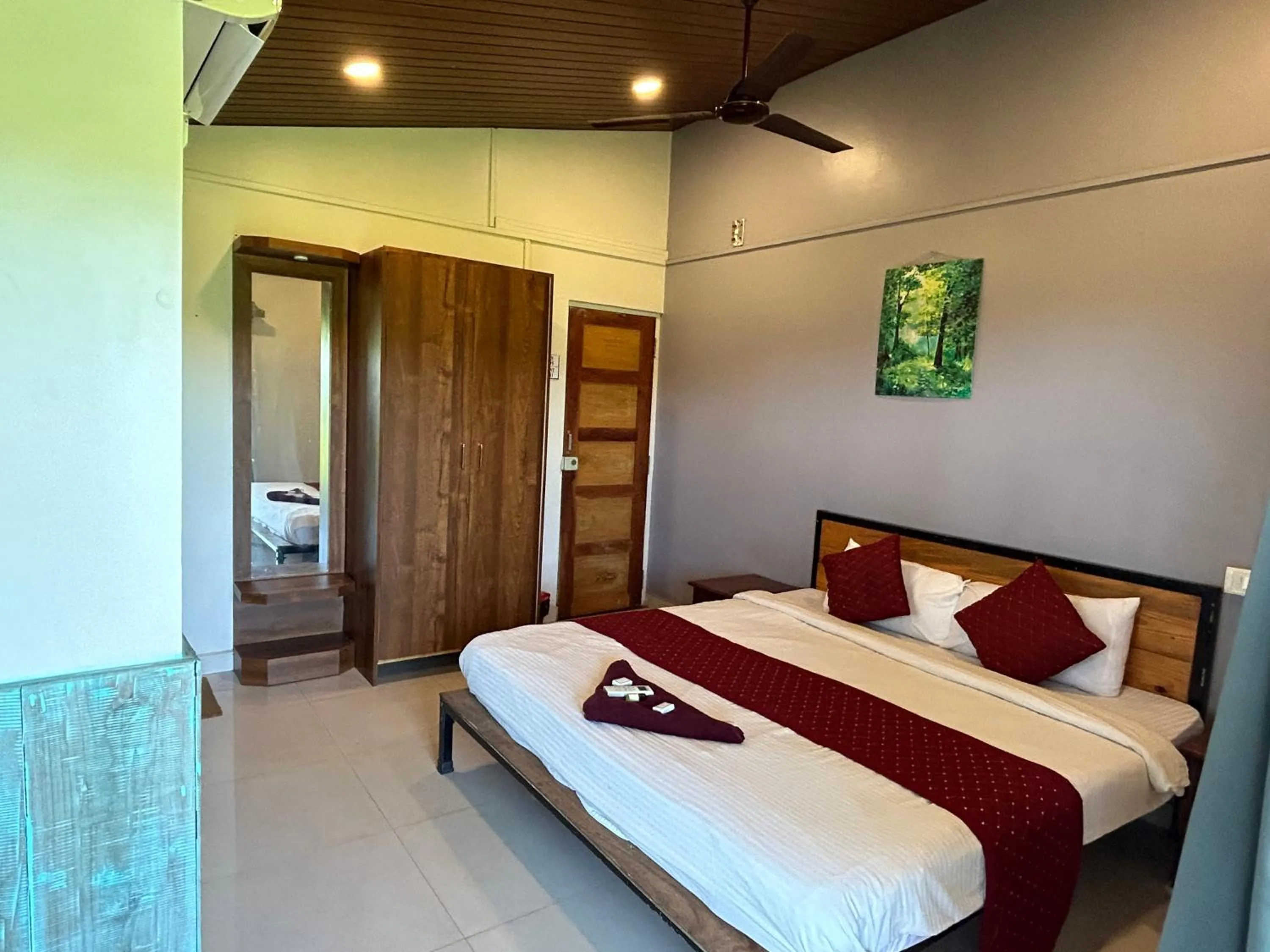 Bed in Shivam Bnb Mandrem Resort