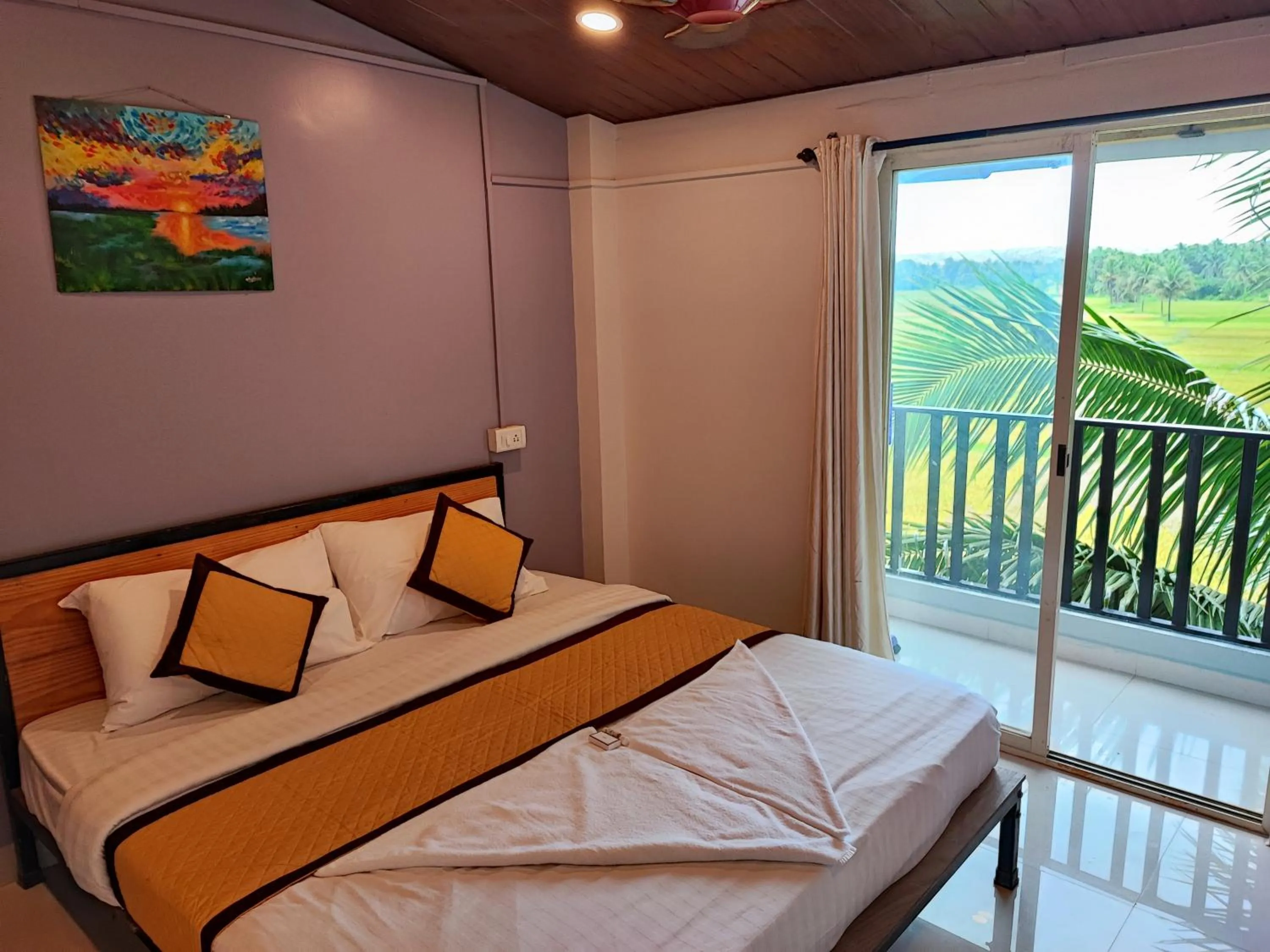 Bed in Shivam Bnb Mandrem Resort