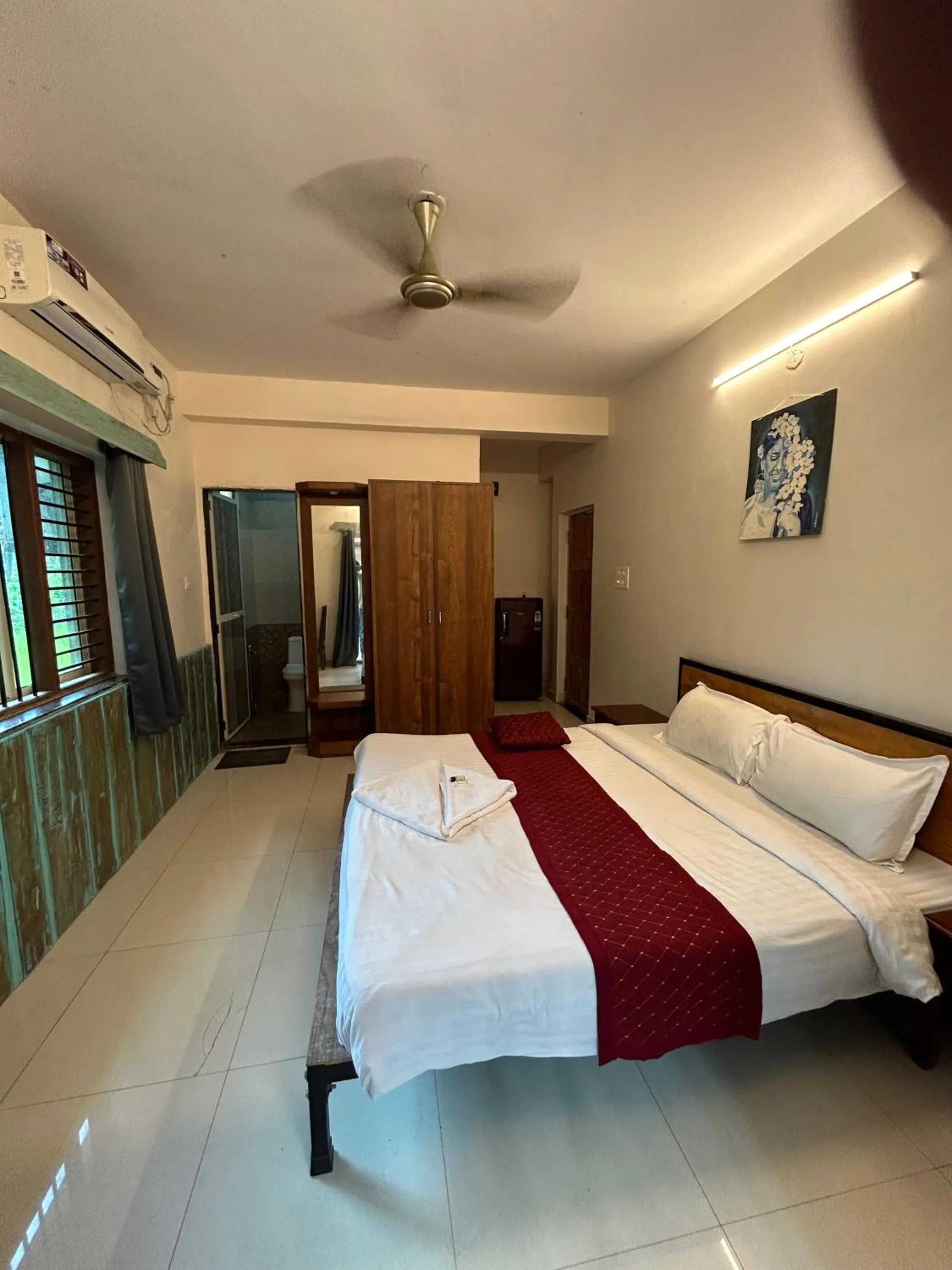 Bed in Shivam Bnb Mandrem Resort