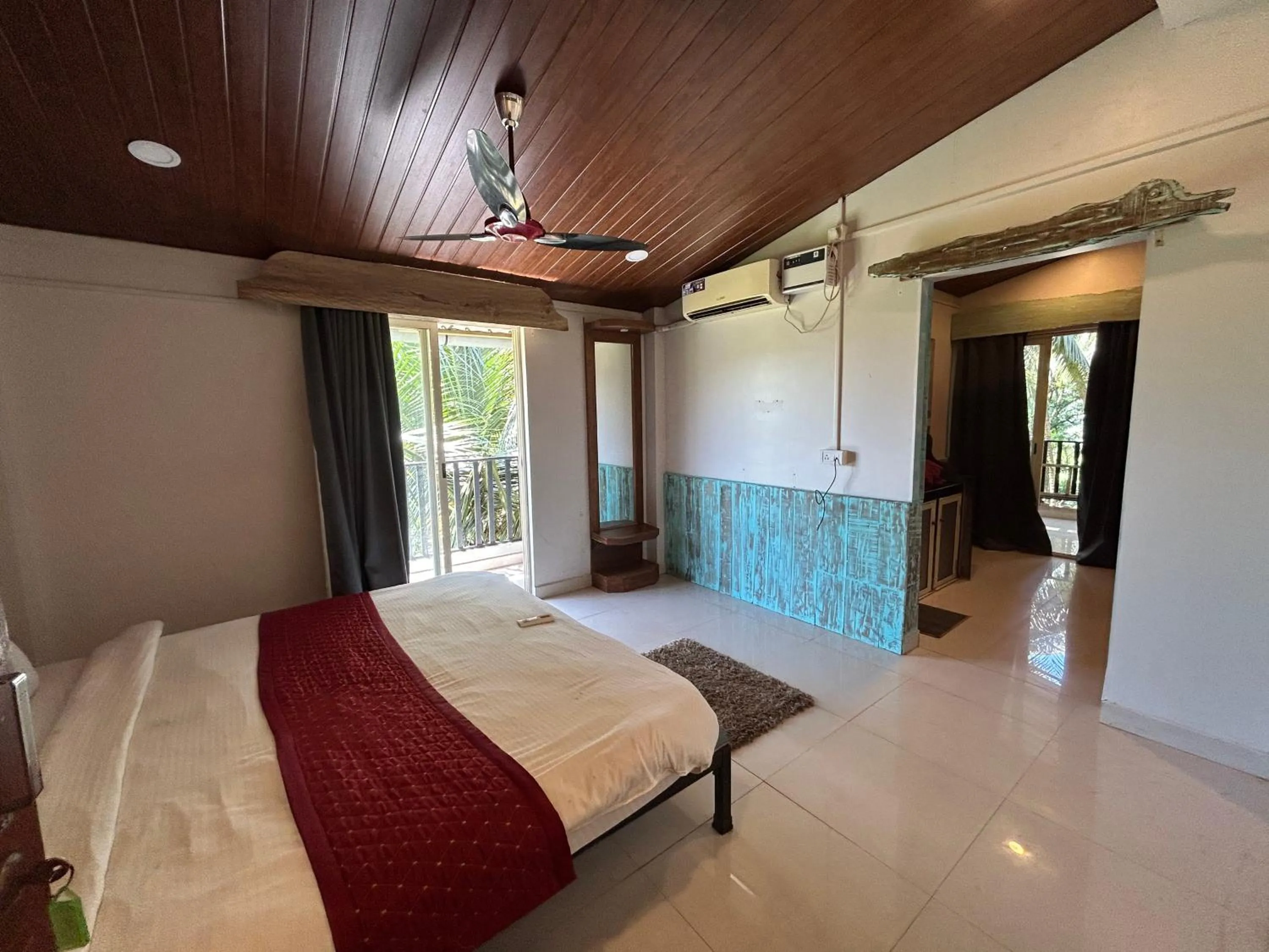 Bed in Shivam Bnb Mandrem Resort