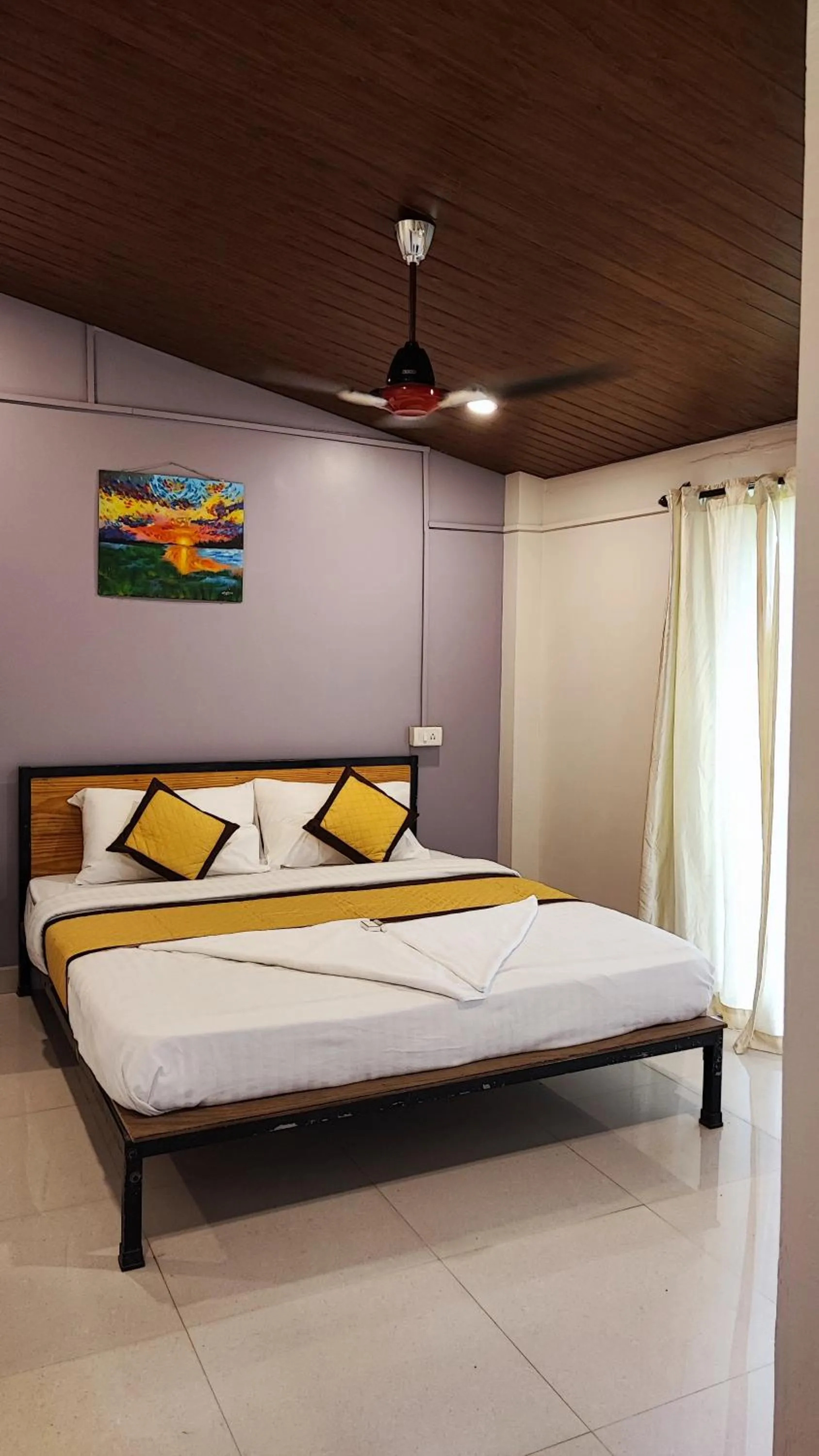 Bed in Shivam Bnb Mandrem Resort