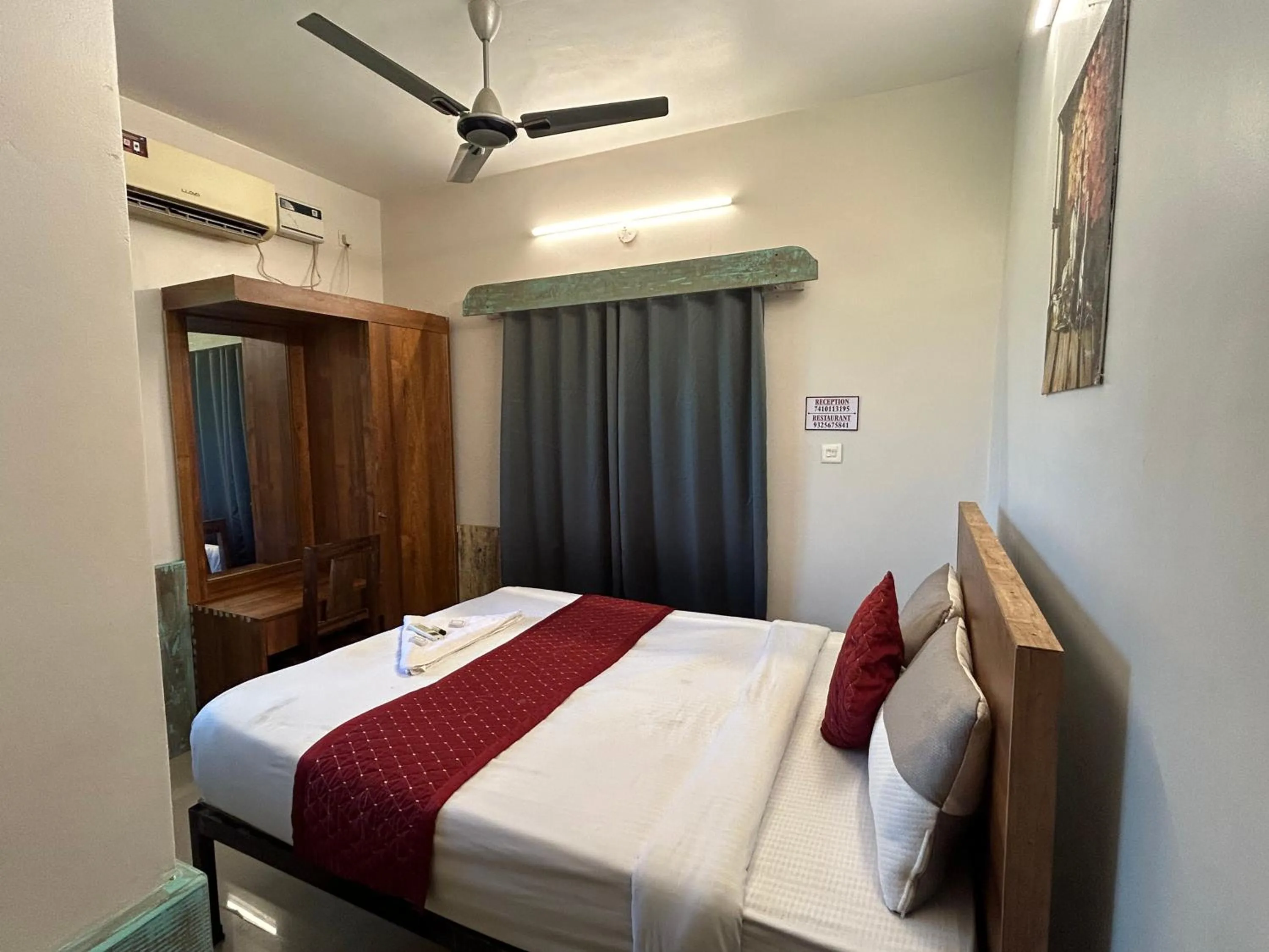 Bed in Shivam Bnb Mandrem Resort