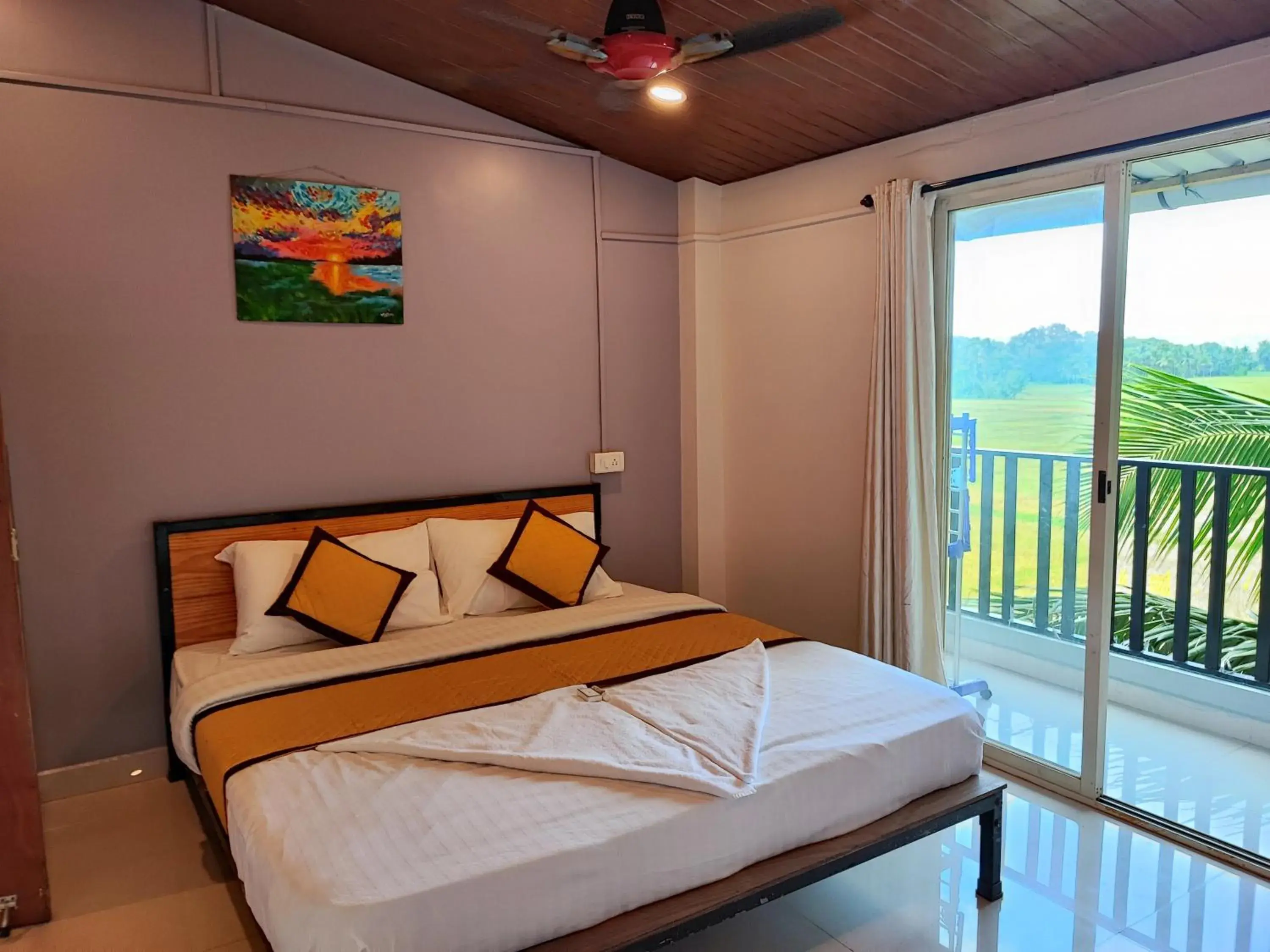 Bed in Shivam Bnb Mandrem Resort Bed in Shivam Bnb Mandrem Resort