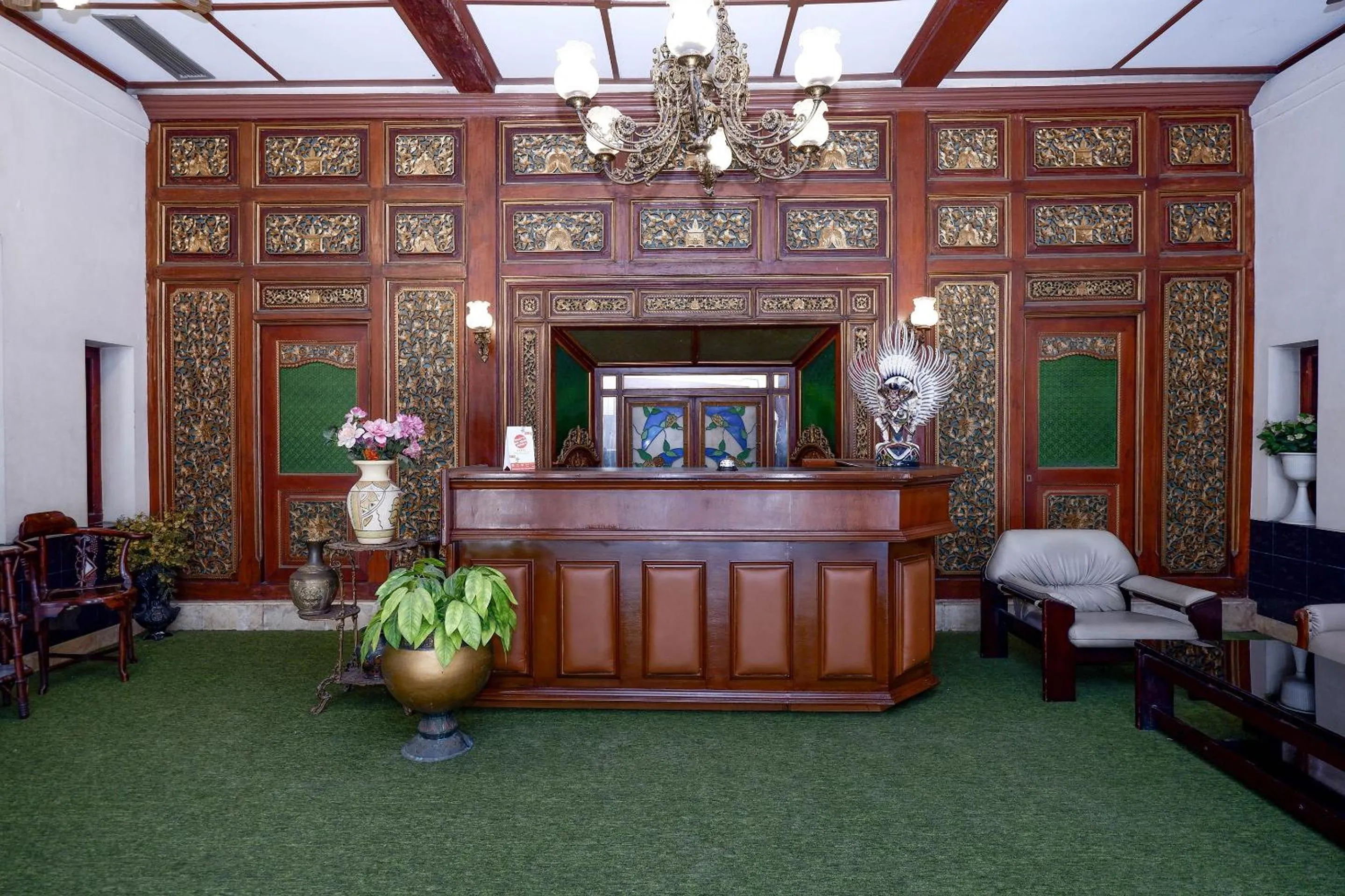 Lobby or reception in SUPER OYO Capital O 1644 Hotel Griya Kencana